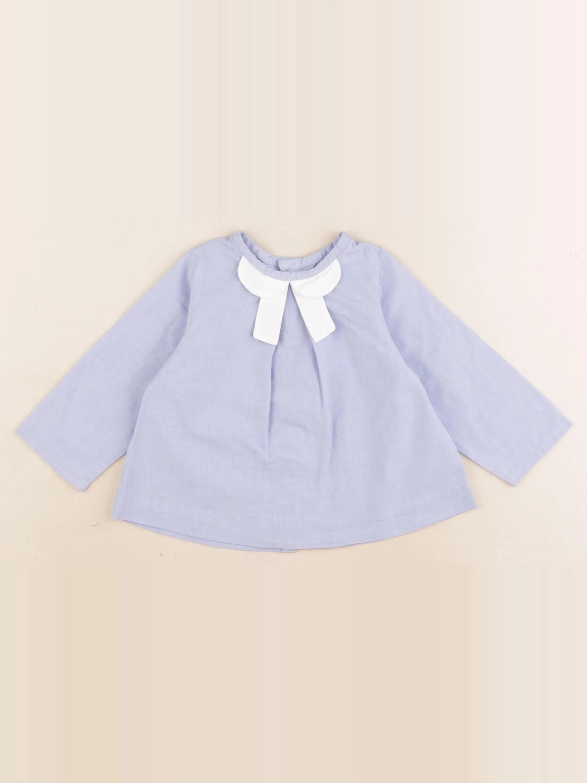 Jacadi - blouse bleu - 12 mois
