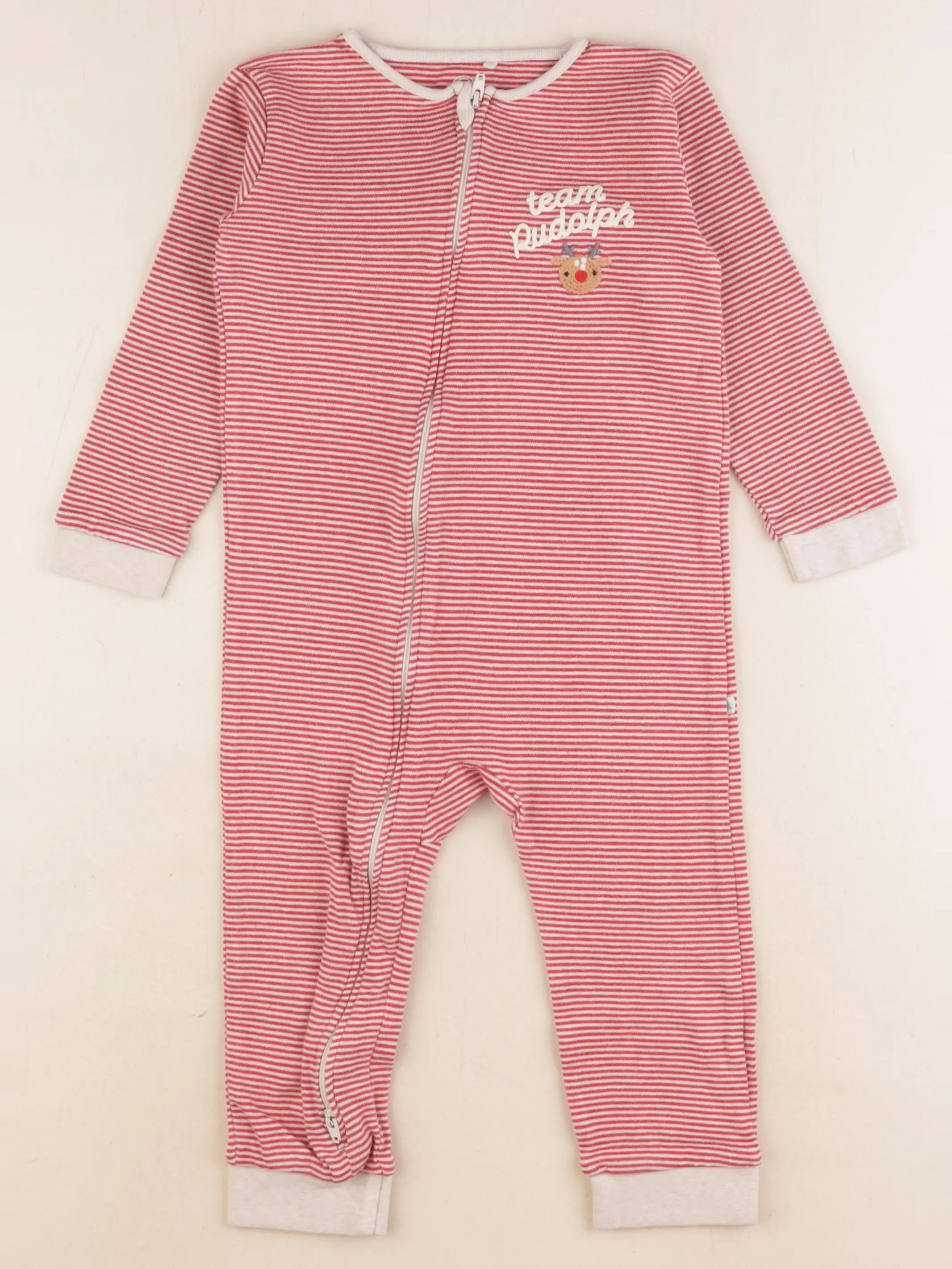Next - pyjama coton rouge, blanc - 2/3 ans