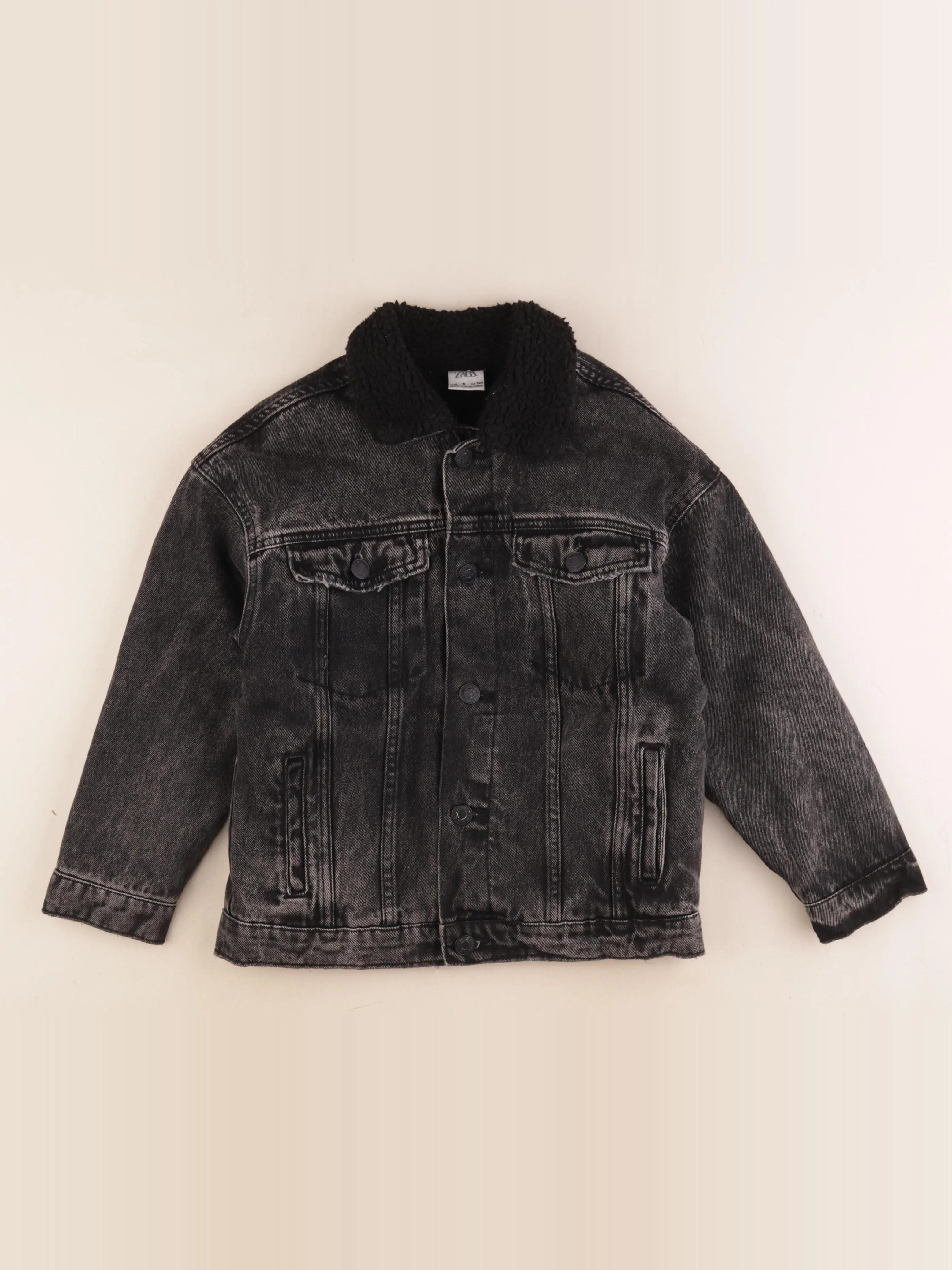 Zara - veste doublé gris - 8 ans