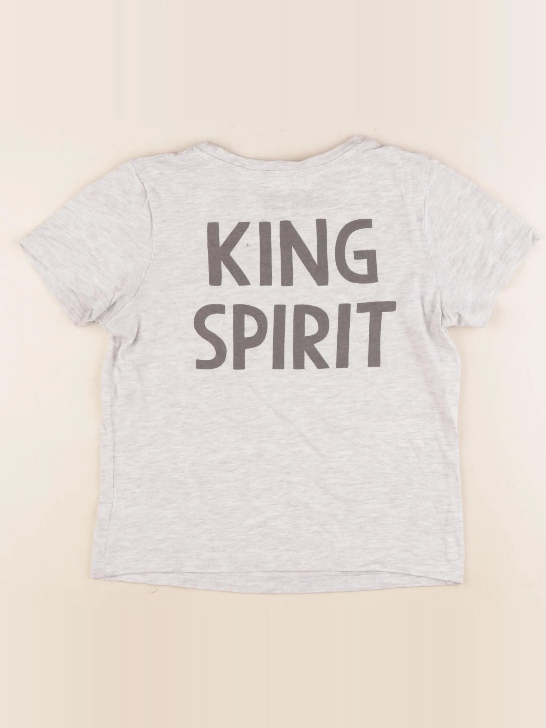 La Redoute - tee-shirt imprimé au dos gris - 8 ans