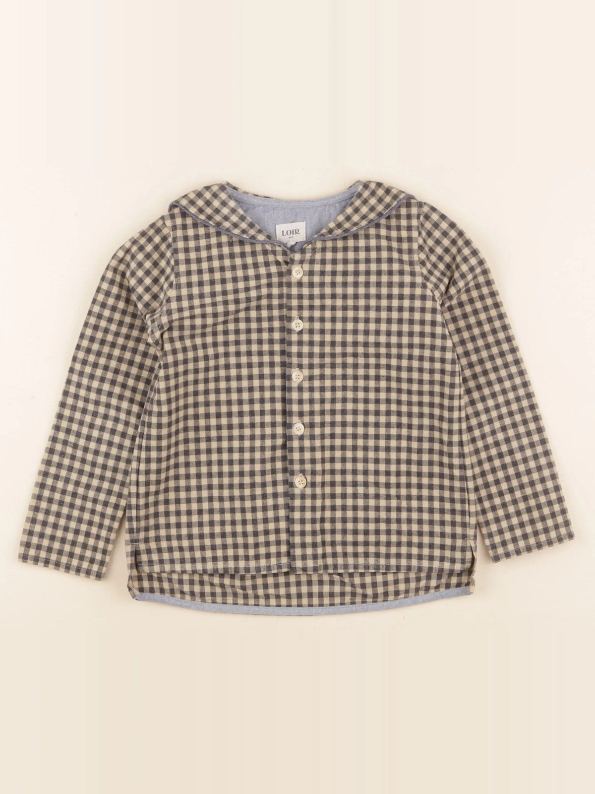 Loir Paris - blouse beige, gris - 6 ans