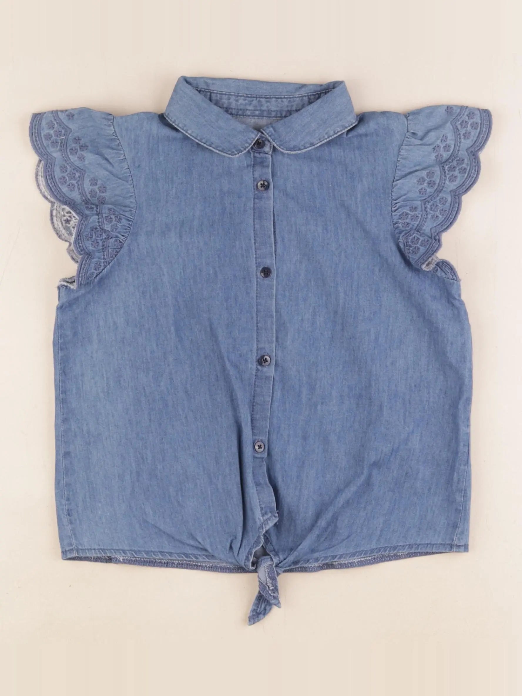 Vertbaudet - blouse bleu - 6 ans