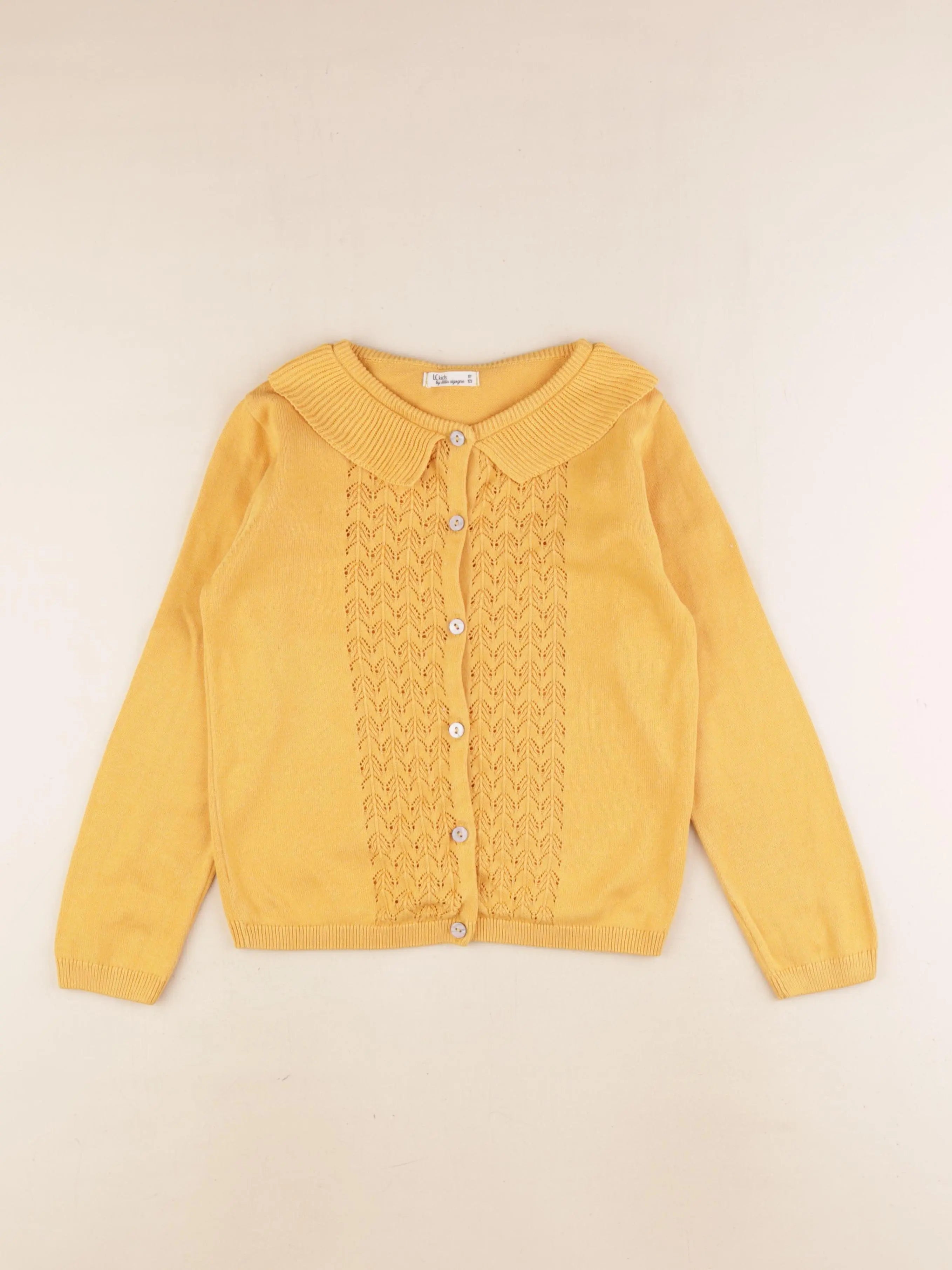 Little Cigogne - gilet jaune - 8 ans