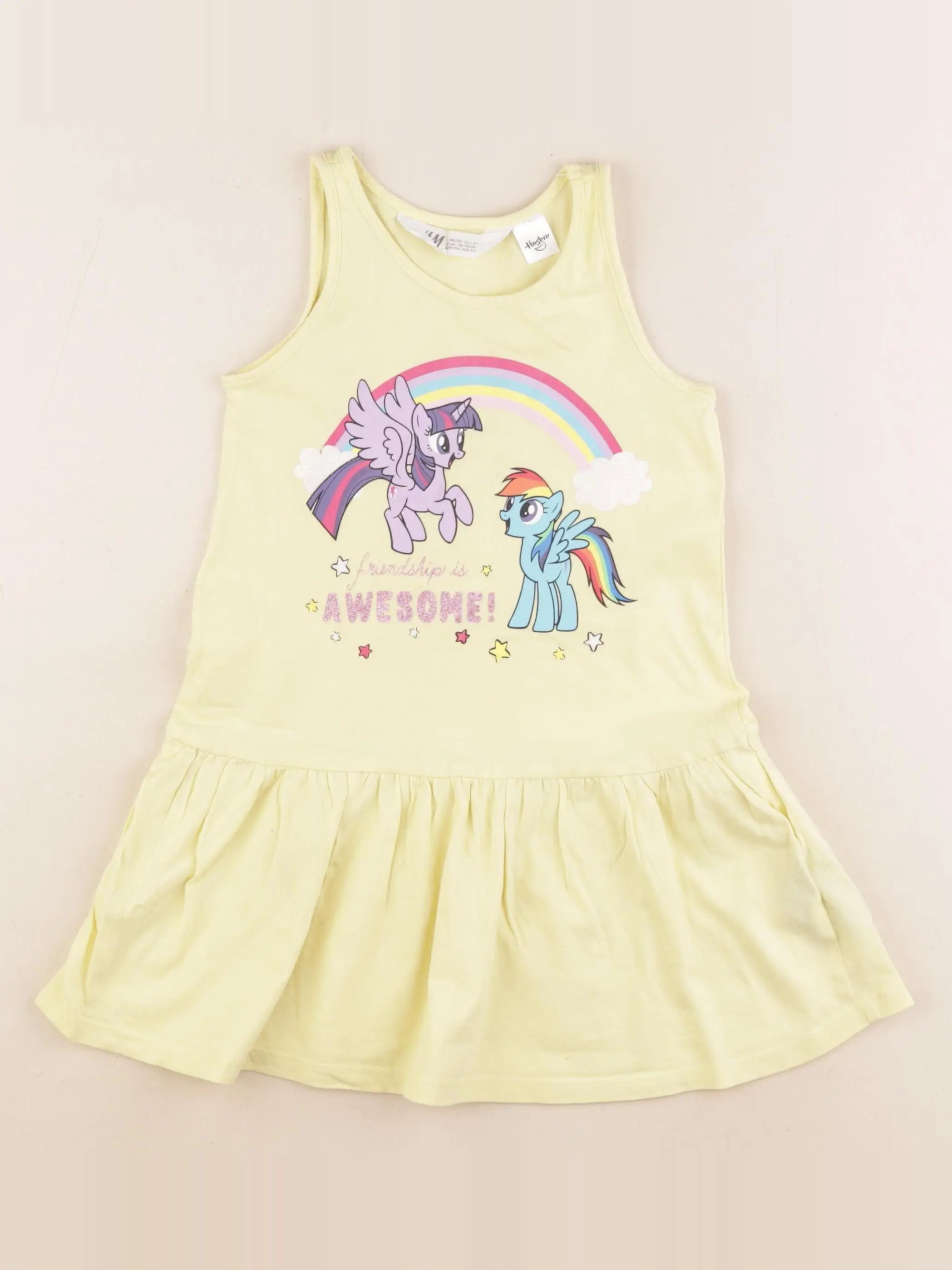 H&M - robe jaune - 2/4 ans