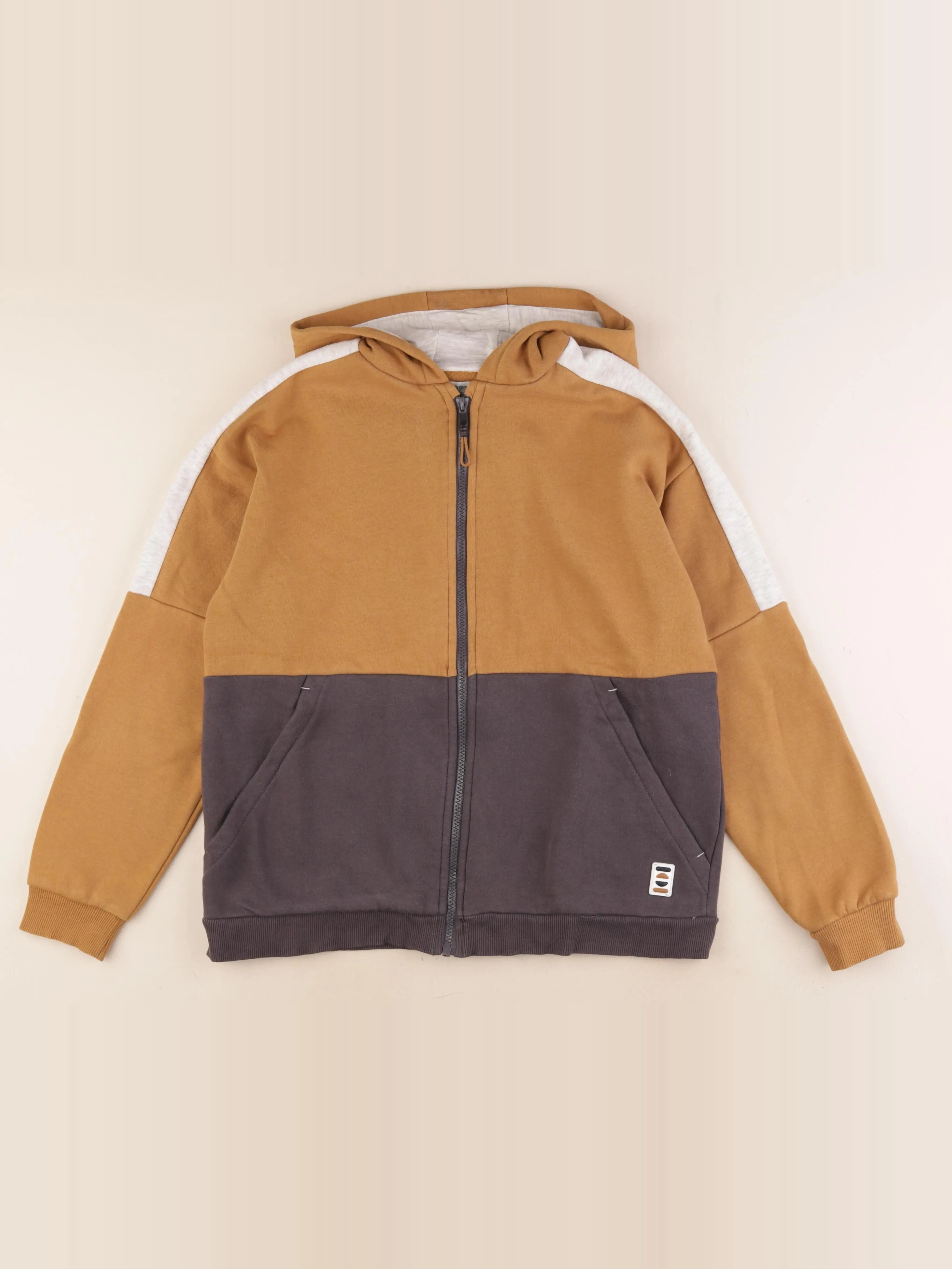 Vertbaudet - sweat marron - 14 ans