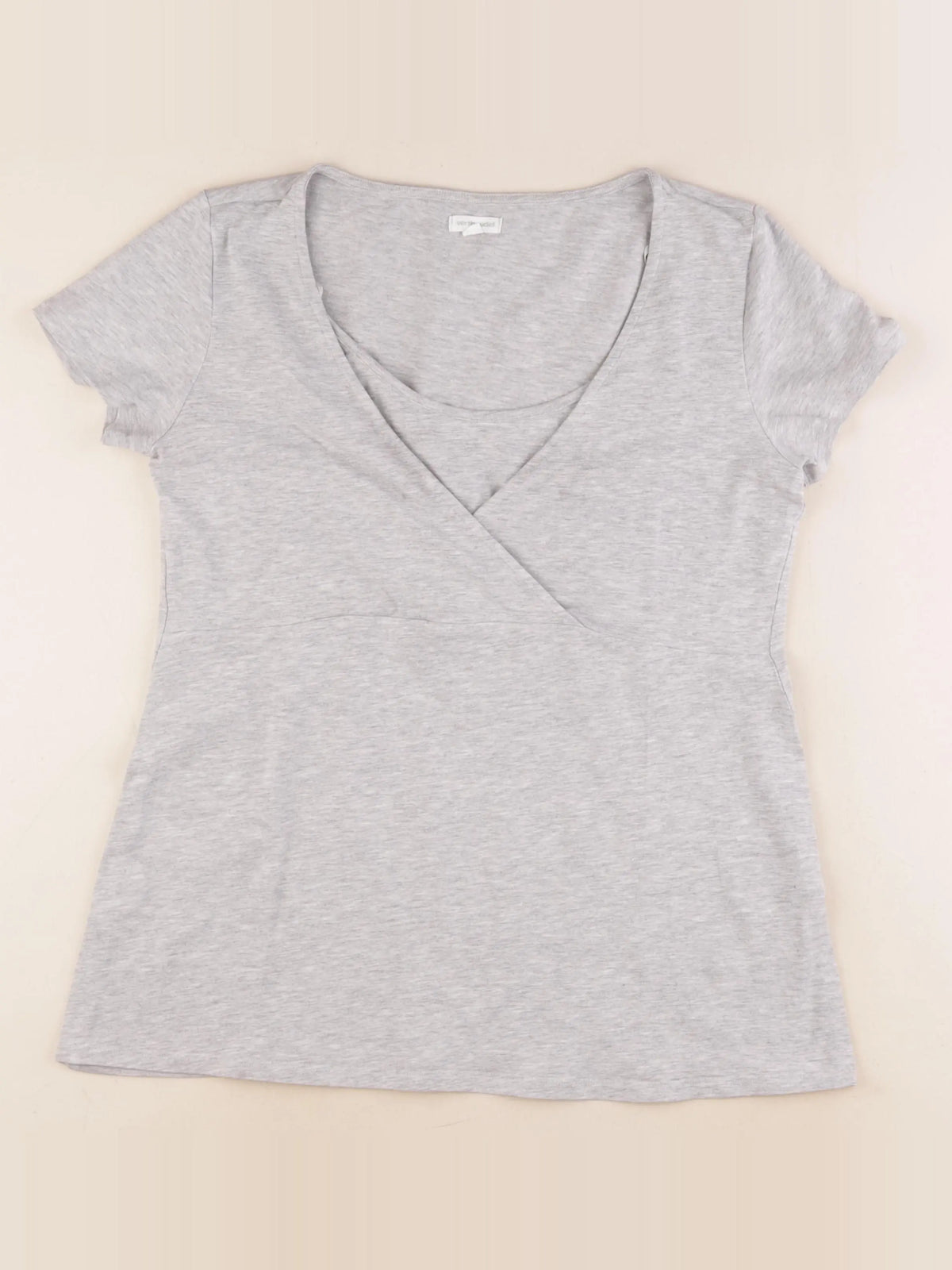 Vertbaudet - tee-shirt grossesse, allaitement gris - 38 à 40