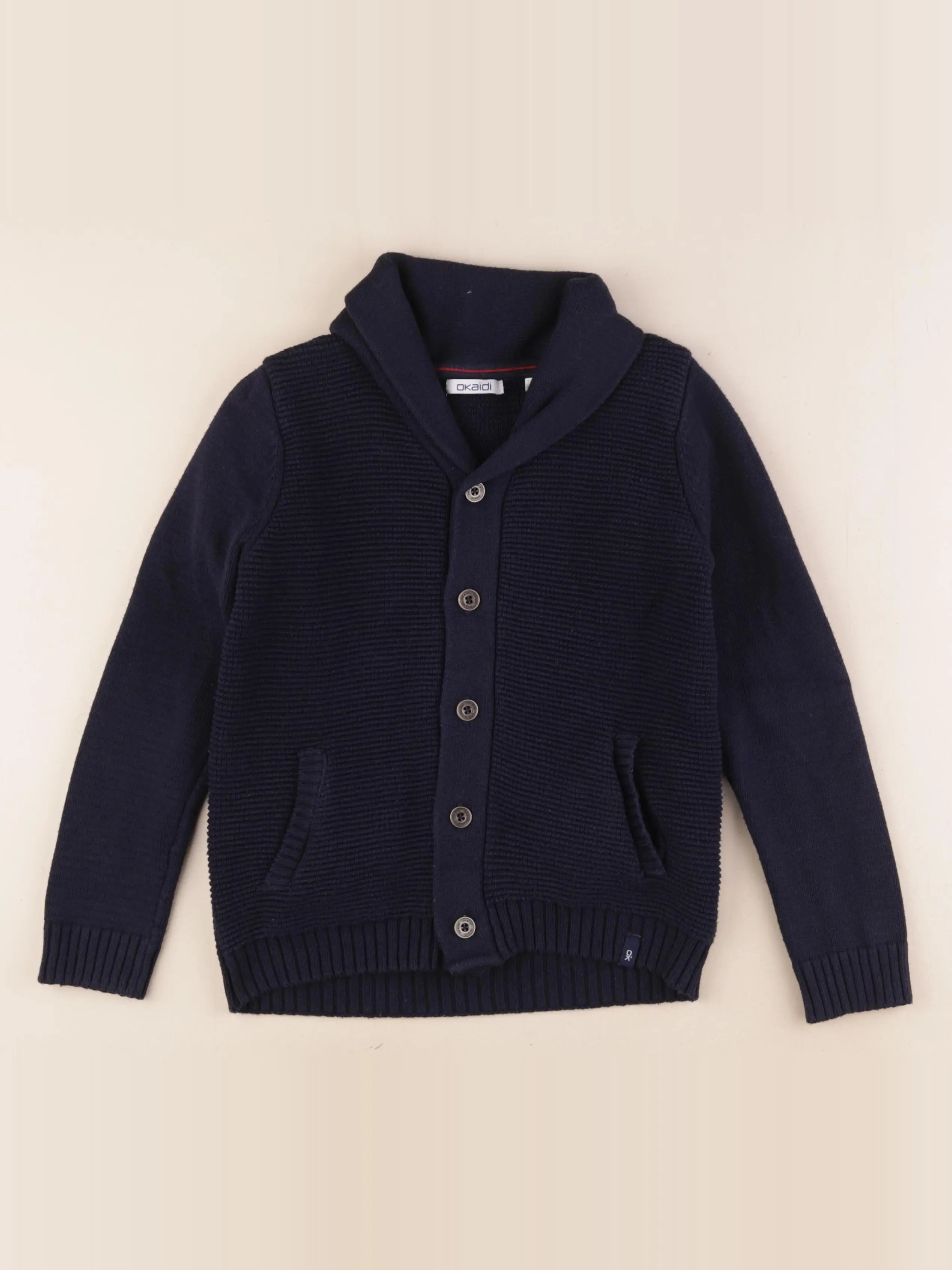 Okaidi - gilet bleu - 8 ans