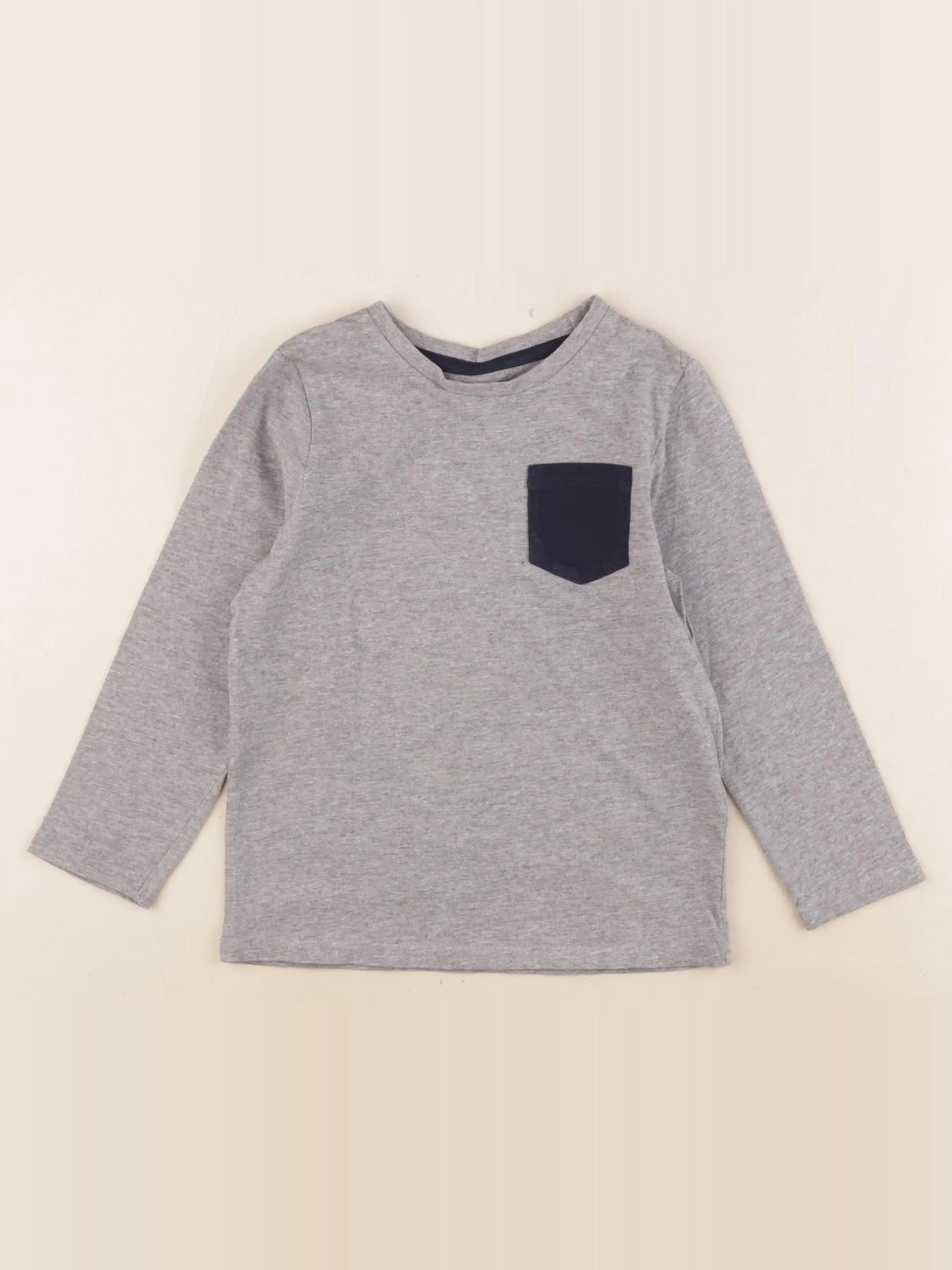 Vertbaudet - tee-shirt gris - 5 ans