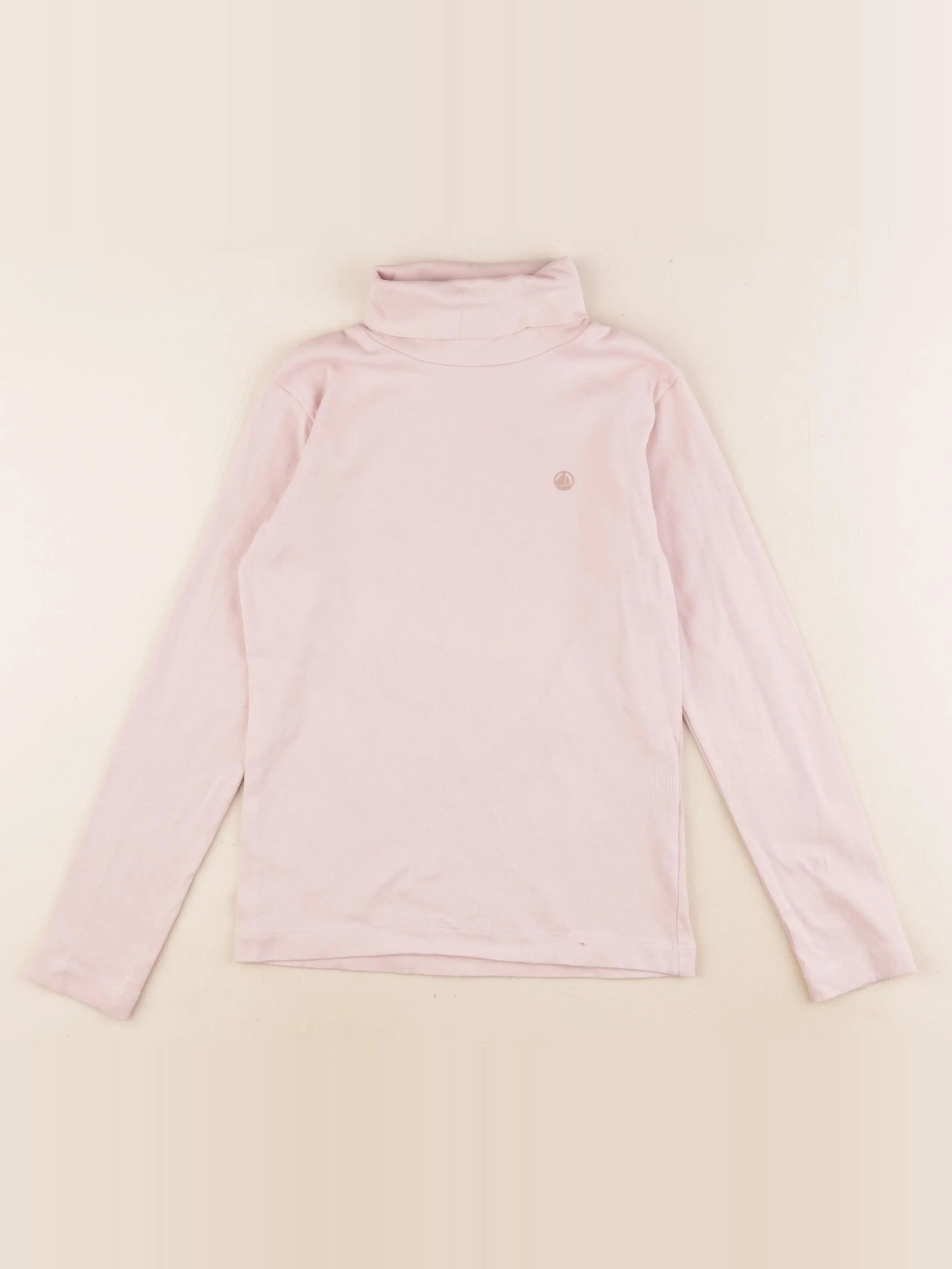 Petit Bateau - sous-pull rose - 8 ans