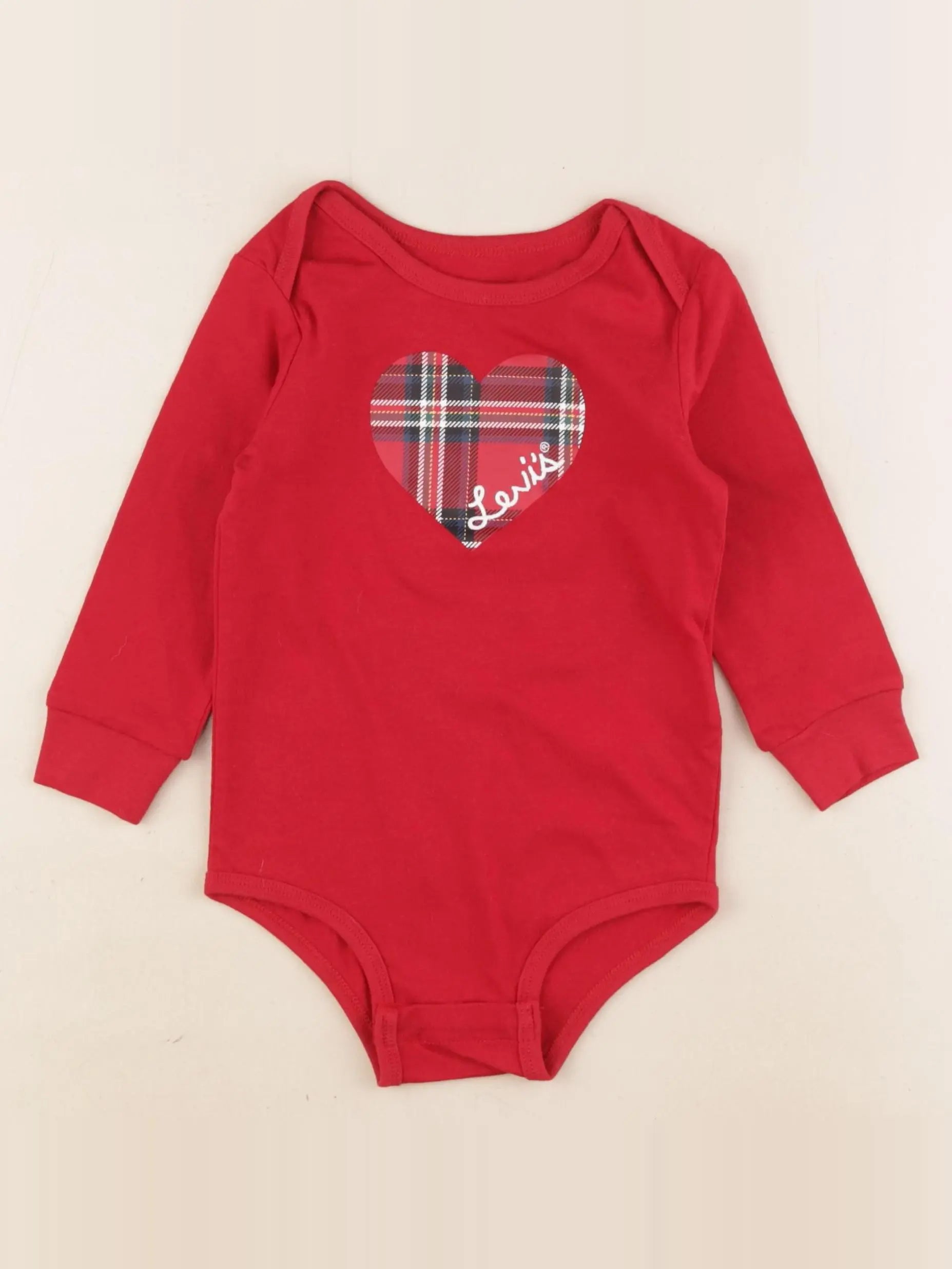 Levi's - body tee-shirt rouge - 24 mois