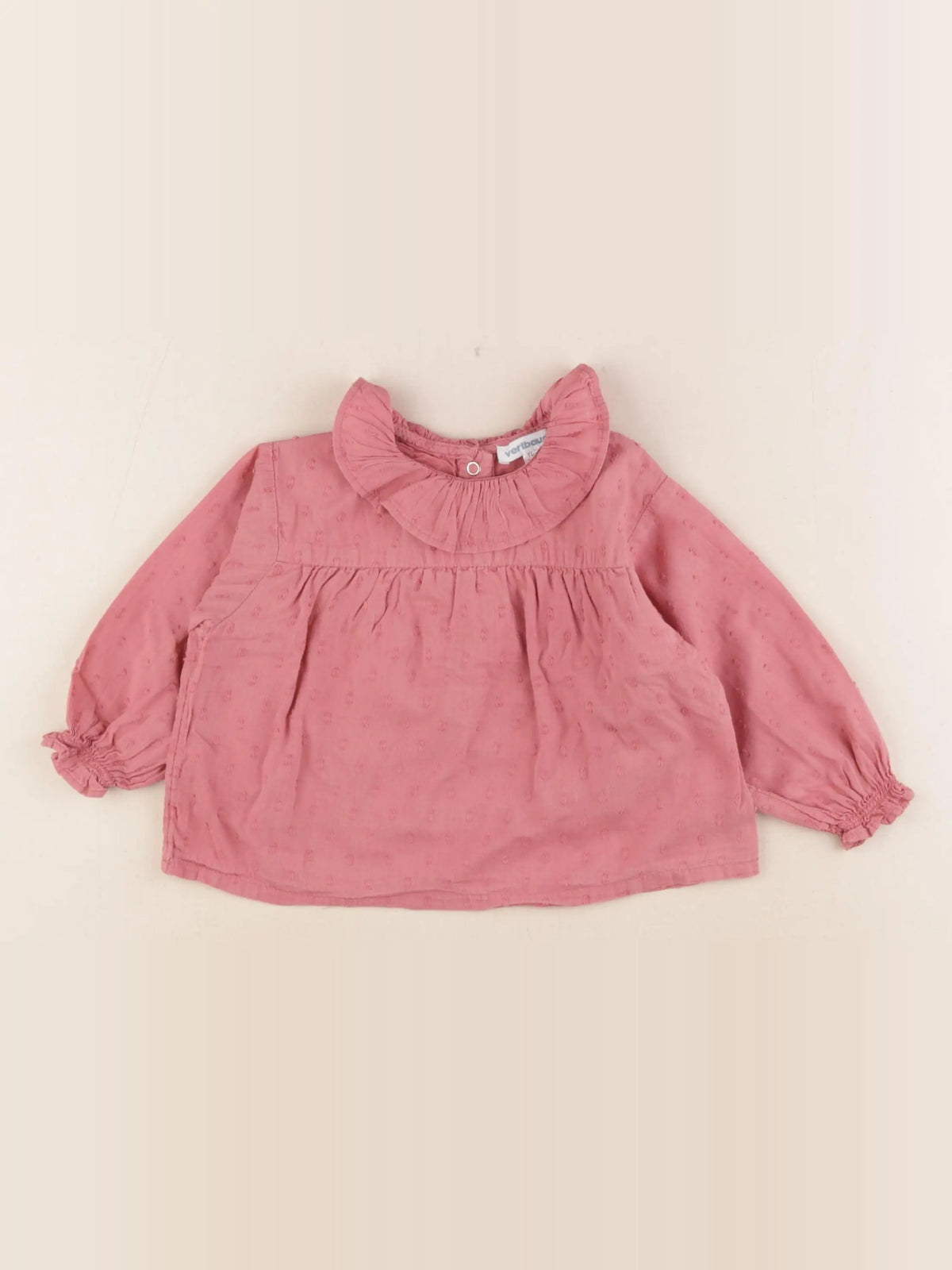 Vertbaudet - blouse rose - 12 mois