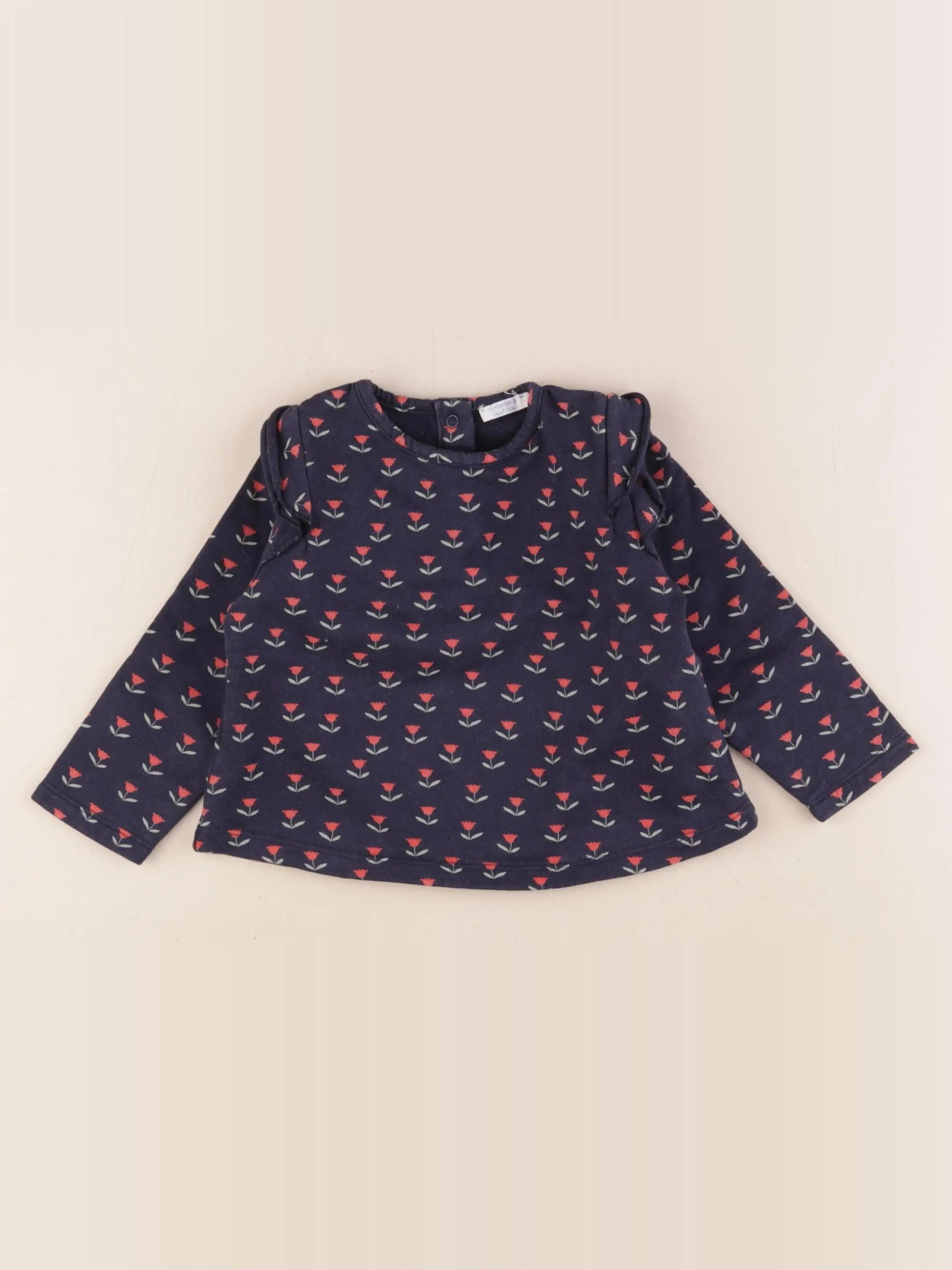 Boutchou - sweat bleu - 18 mois