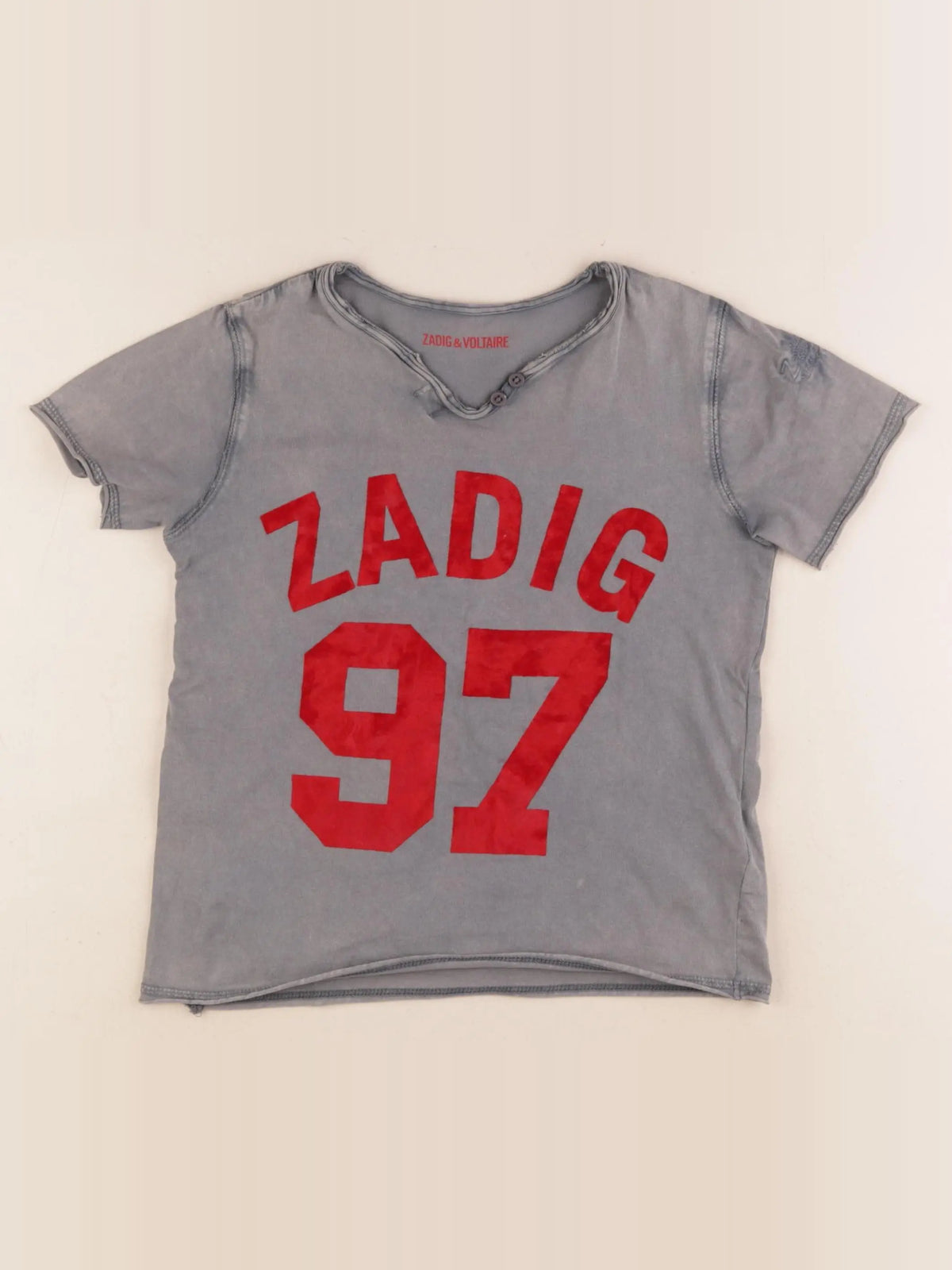 Zadig & Voltaire - tee-shirt gris - 6 ans