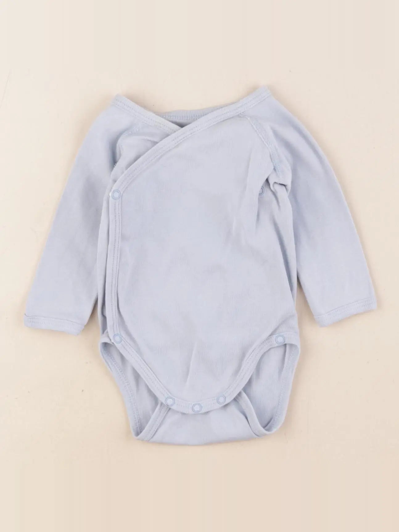 Petit Bateau - body bleu - 1 mois