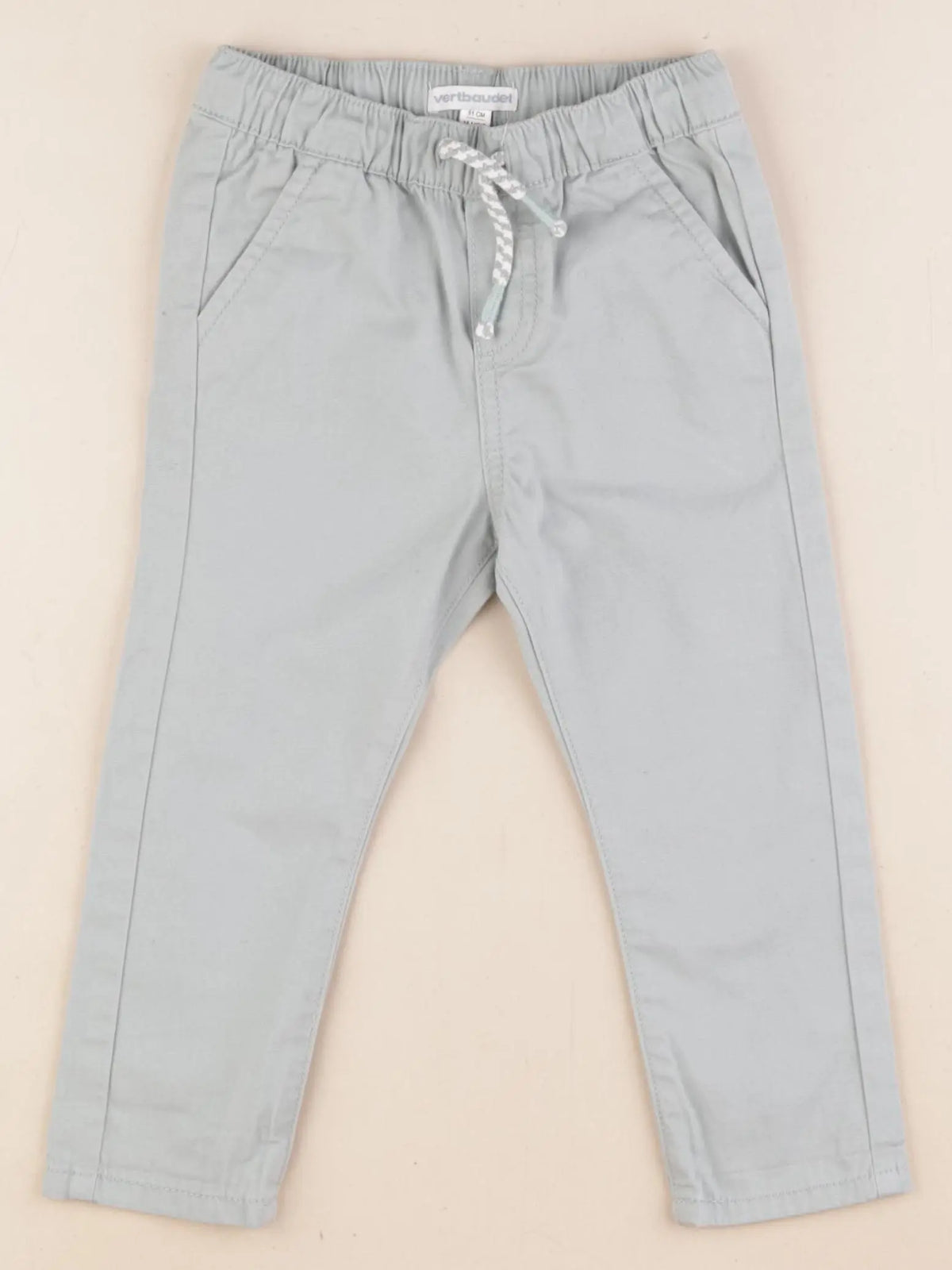 Vertbaudet - pantalon vert - 18 mois