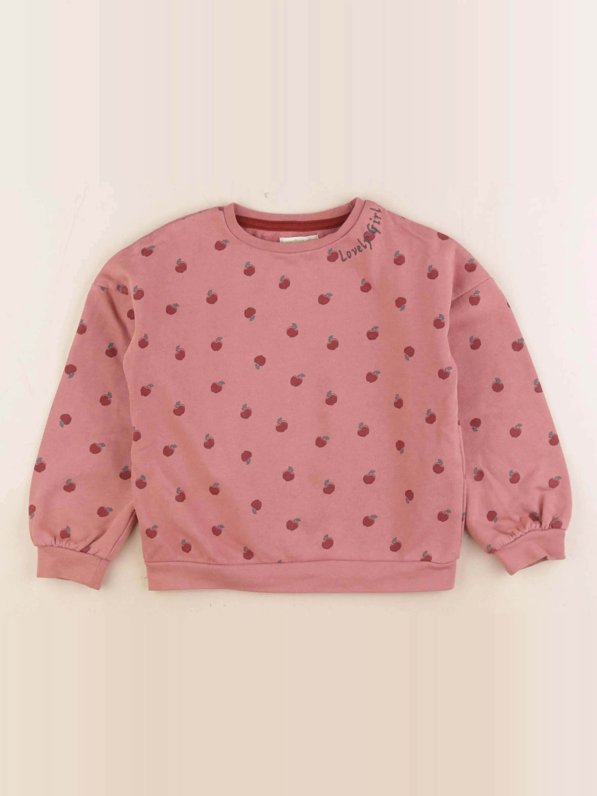 Vertbaudet - sweat rose - 6 ans