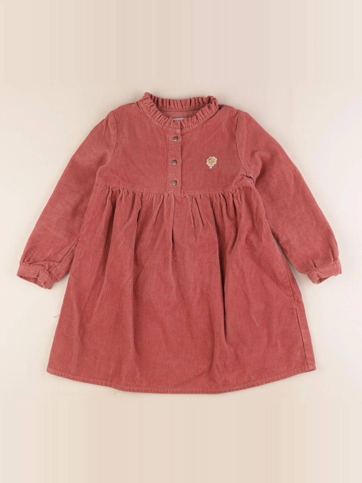 Vertbaudet - robe rouge - 5 ans