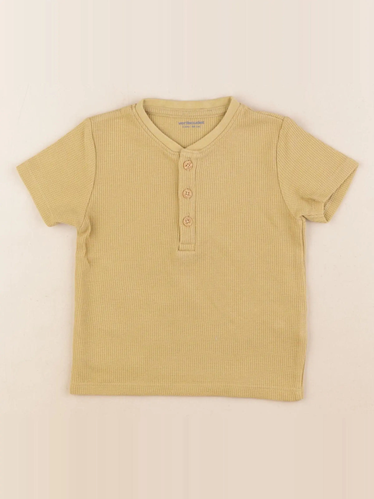 Vertbaudet - tee-shirt jaune - 2 ans