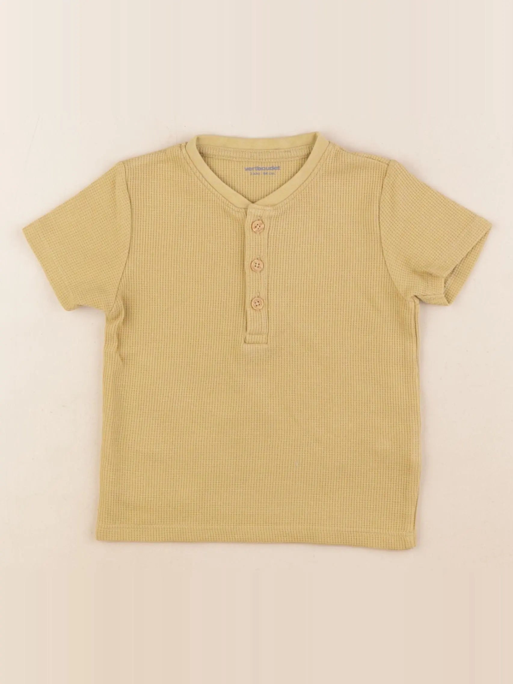 Vertbaudet - tee-shirt jaune - 2 ans