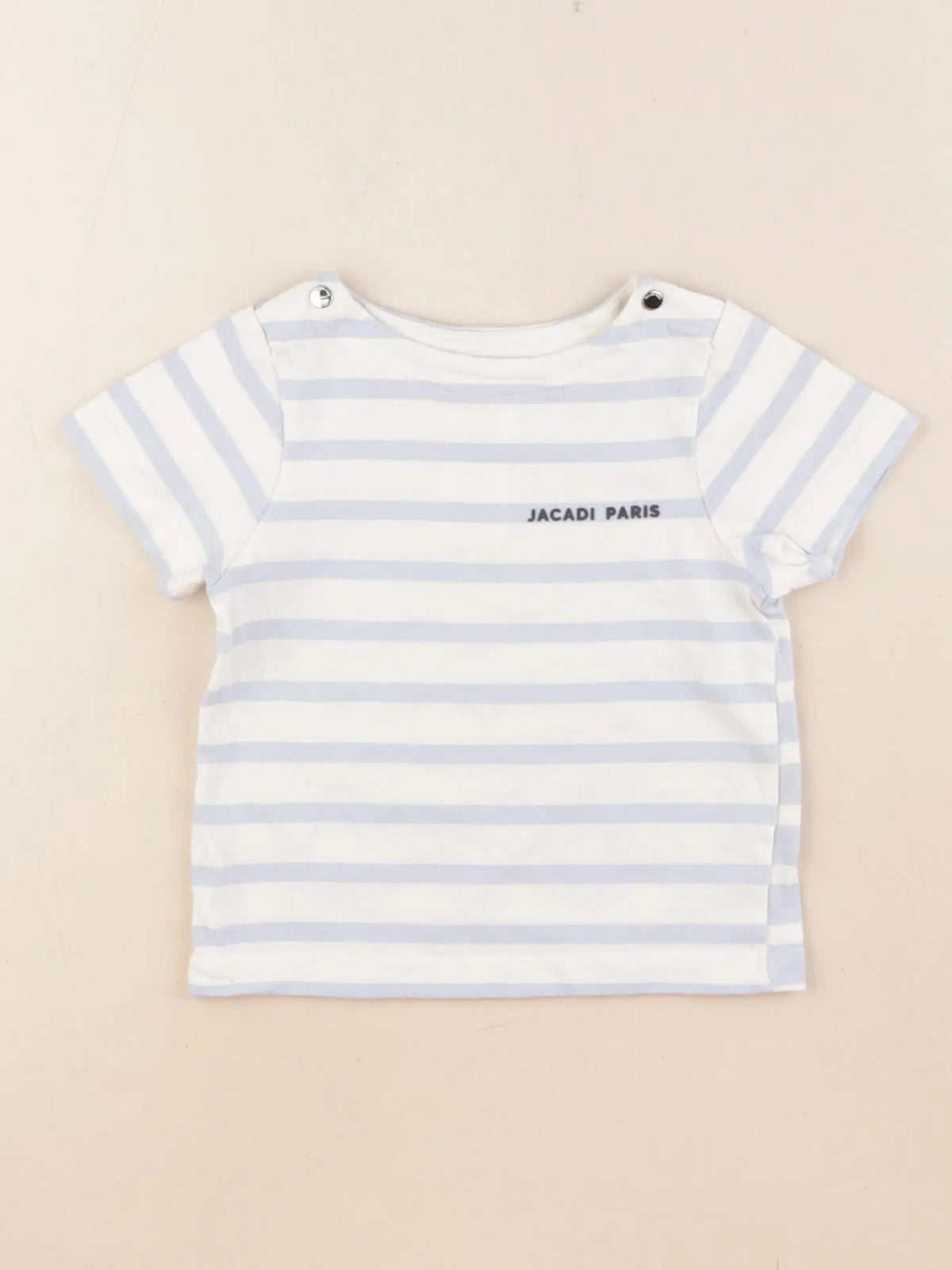 Jacadi - tee-shirt blanc, bleu - 18 mois