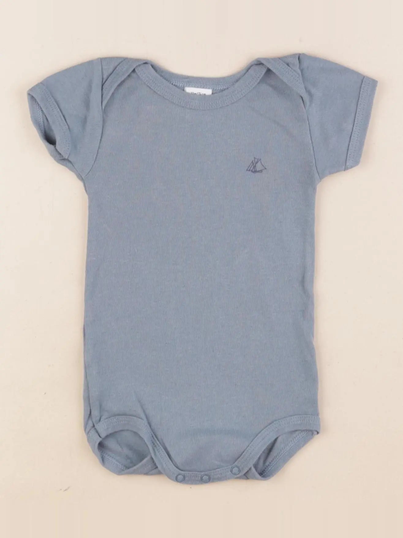 Petit Bateau - body bleu - 12 mois