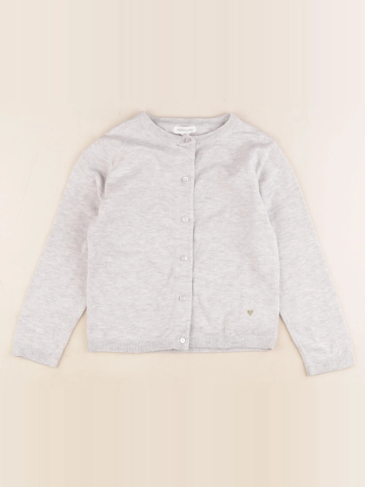 Vertbaudet - gilet gris - 5 ans