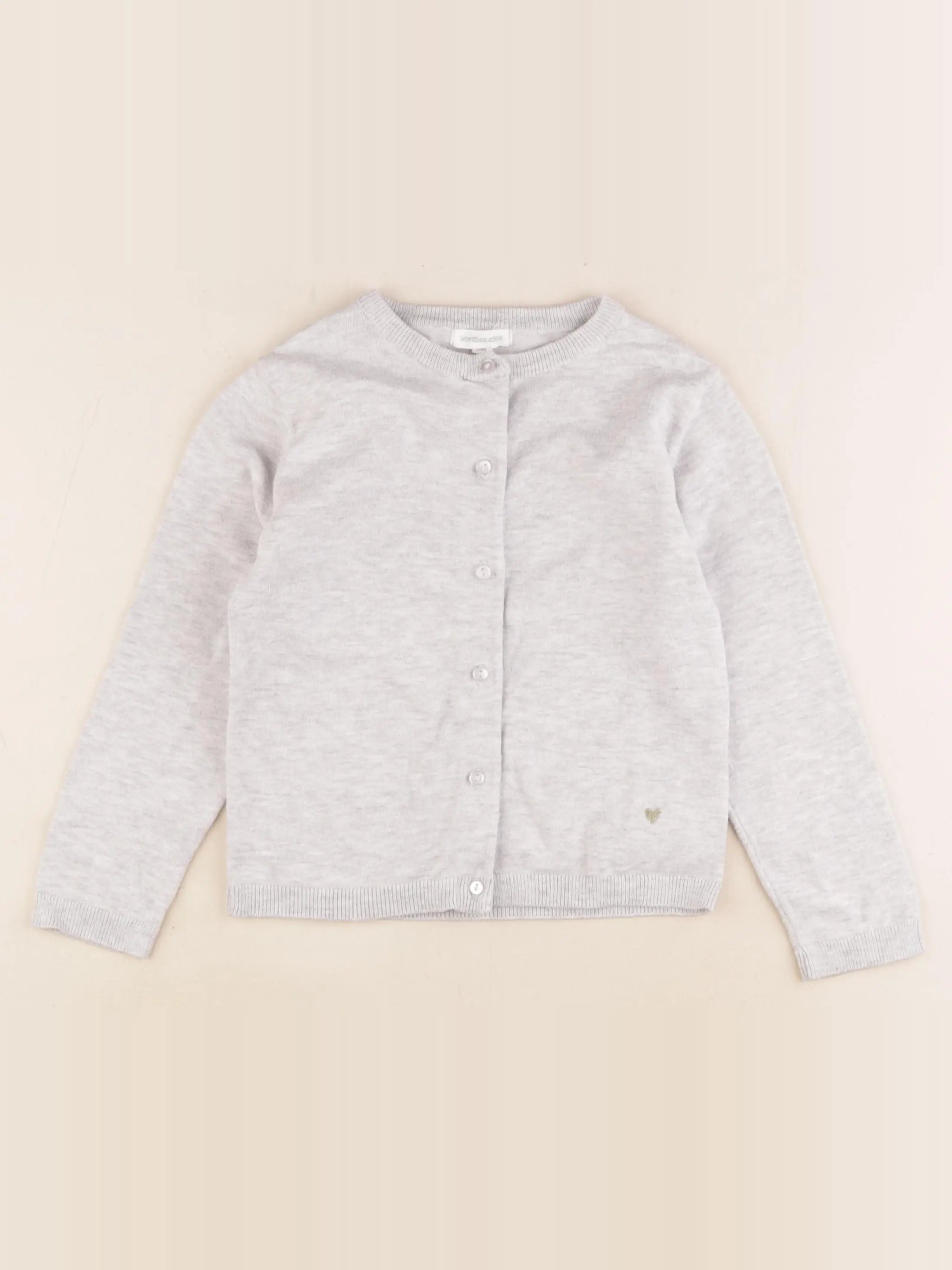 Vertbaudet - gilet gris - 5 ans