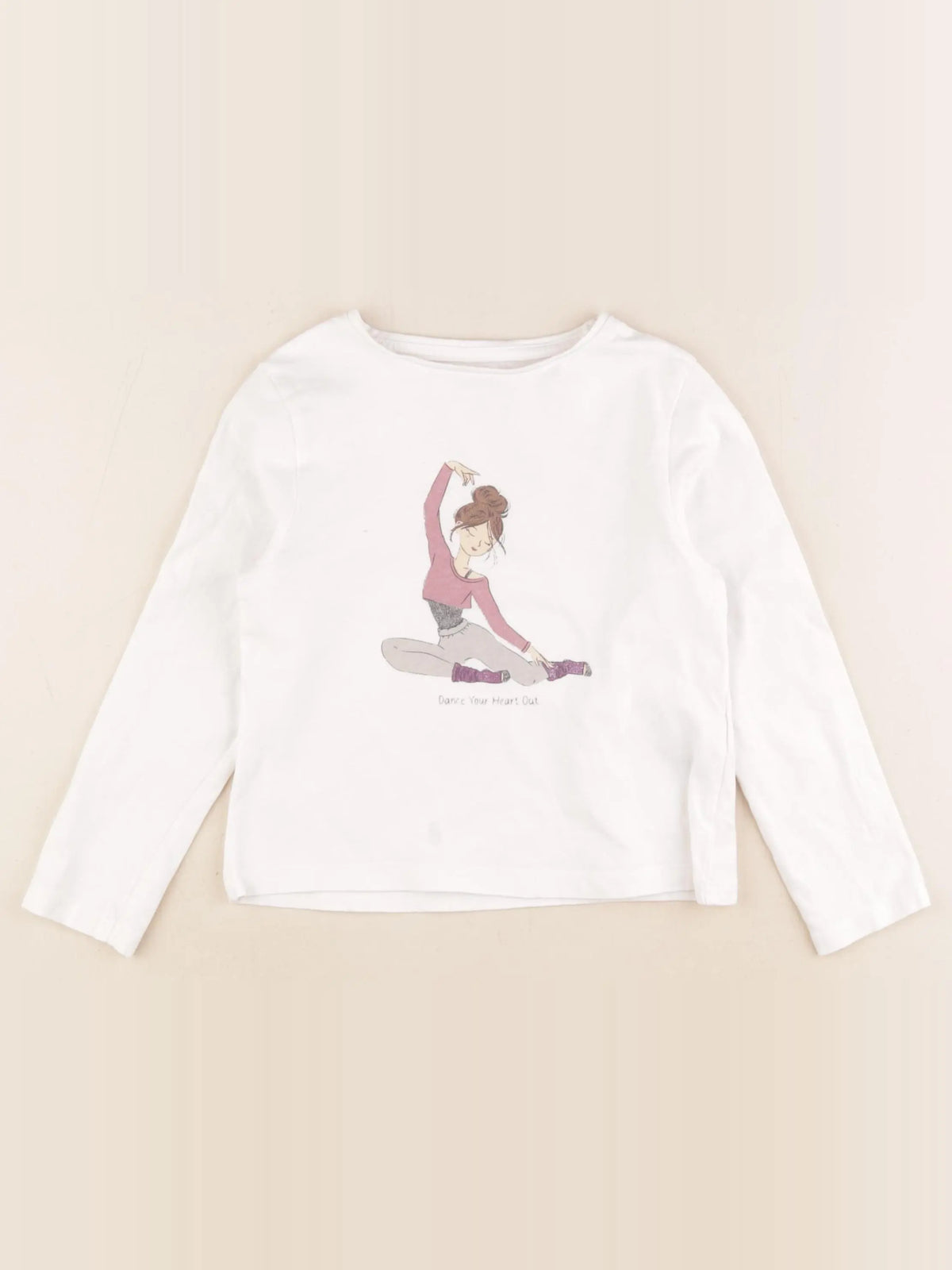 Vertbaudet - tee-shirt blanc - 6 ans