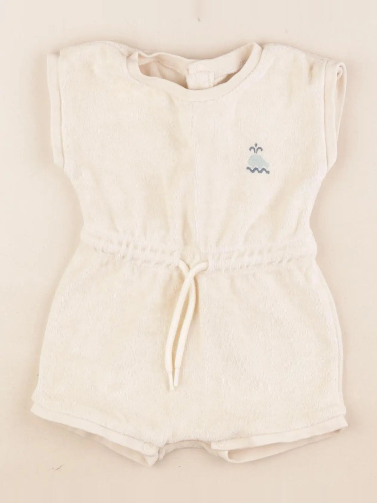 Vertbaudet - combinaison beige - 3 mois