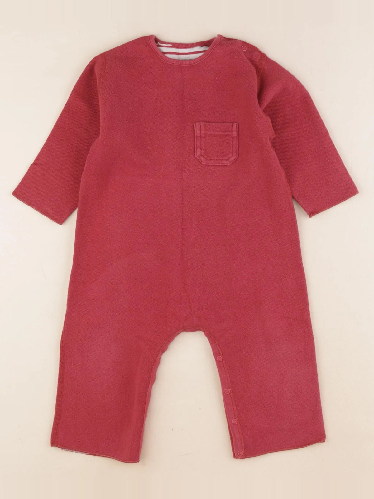 Petit Bateau - combinaison rouge - 18 mois