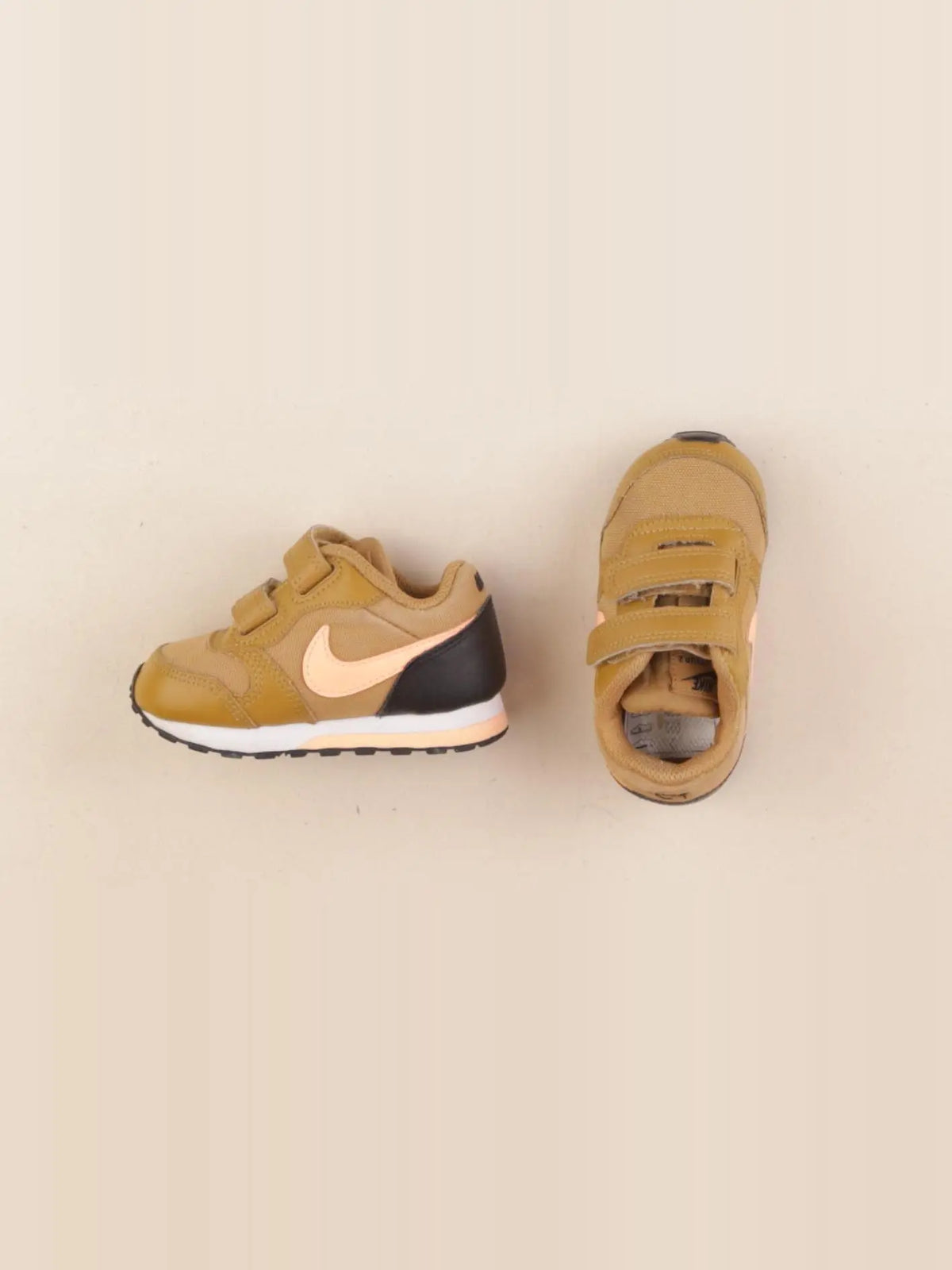 Nike - tennis à scratch/ lacets marron - pointure 21