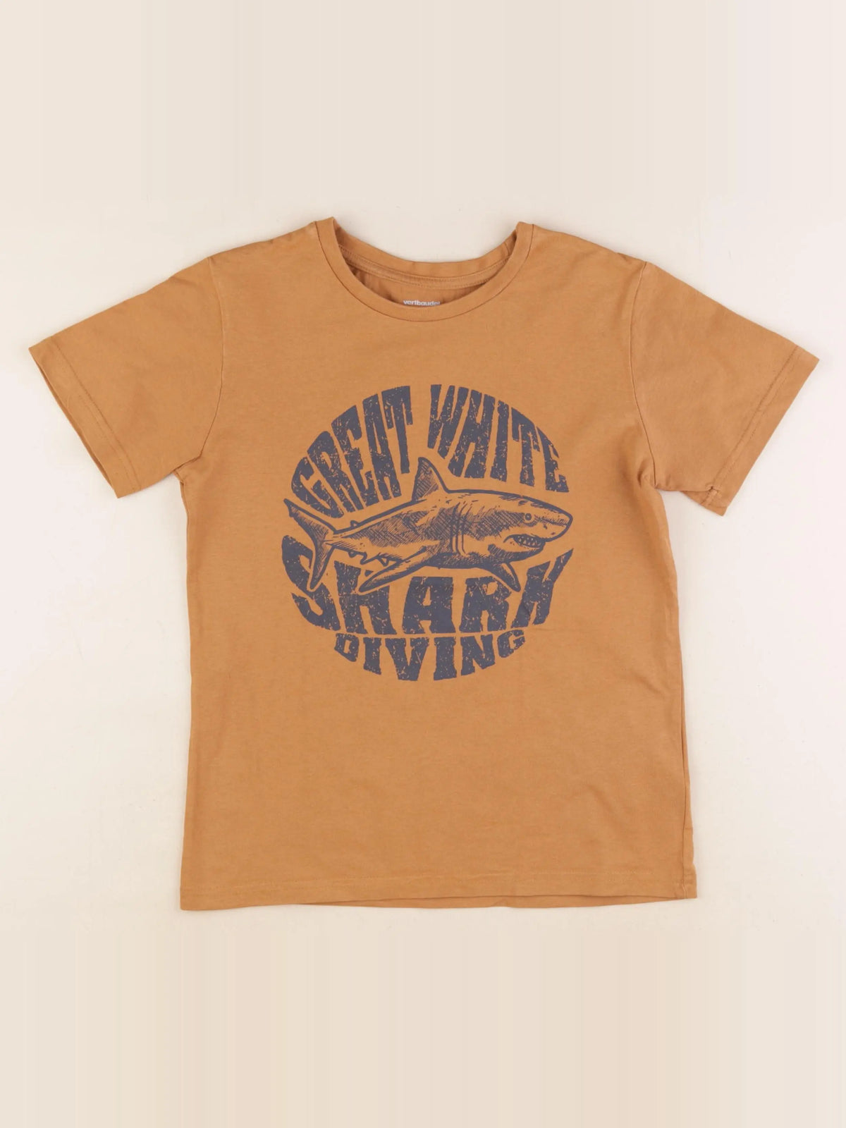 Vertbaudet - tee-shirt marron - 10 ans
