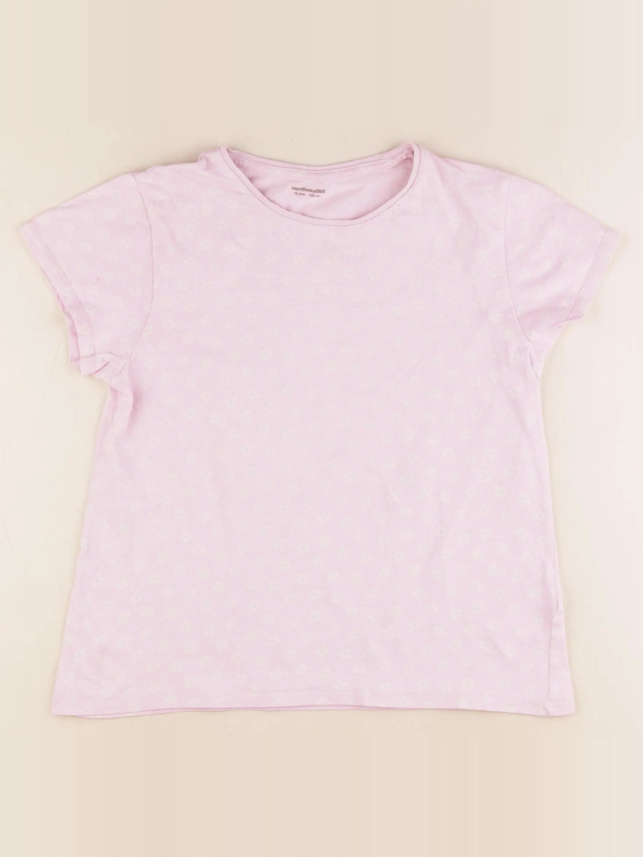 Vertbaudet - tee-shirt rose - 12 ans