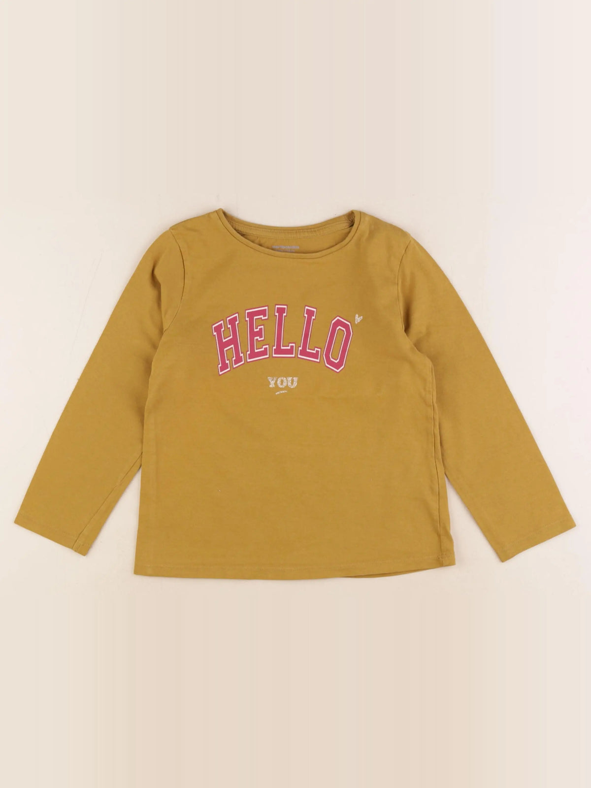 Vertbaudet - tee-shirt jaune - 6 ans
