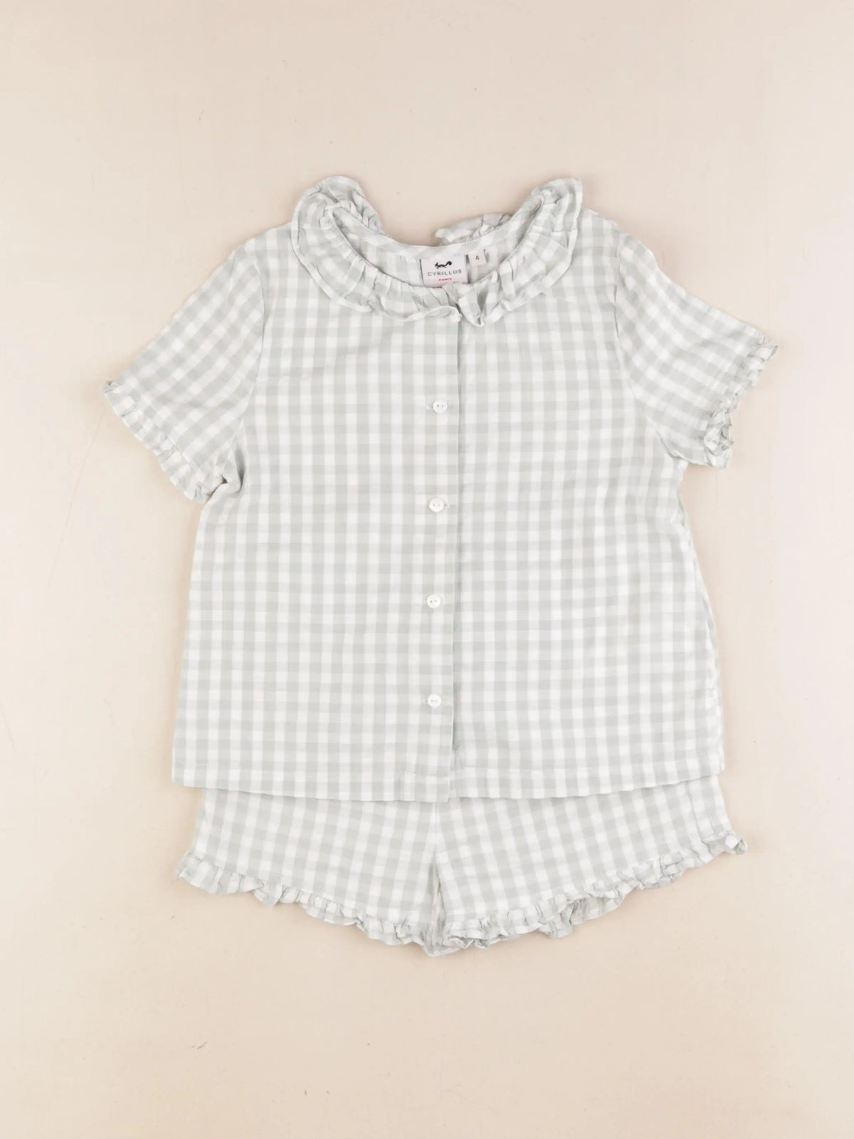 Cyrillus - pyjama coton vert - 4 ans