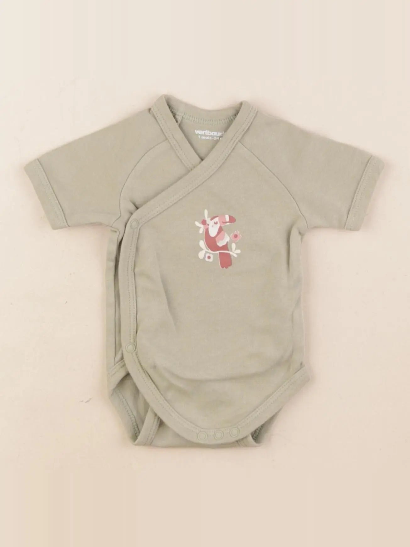 Vertbaudet - body vert - 1 mois