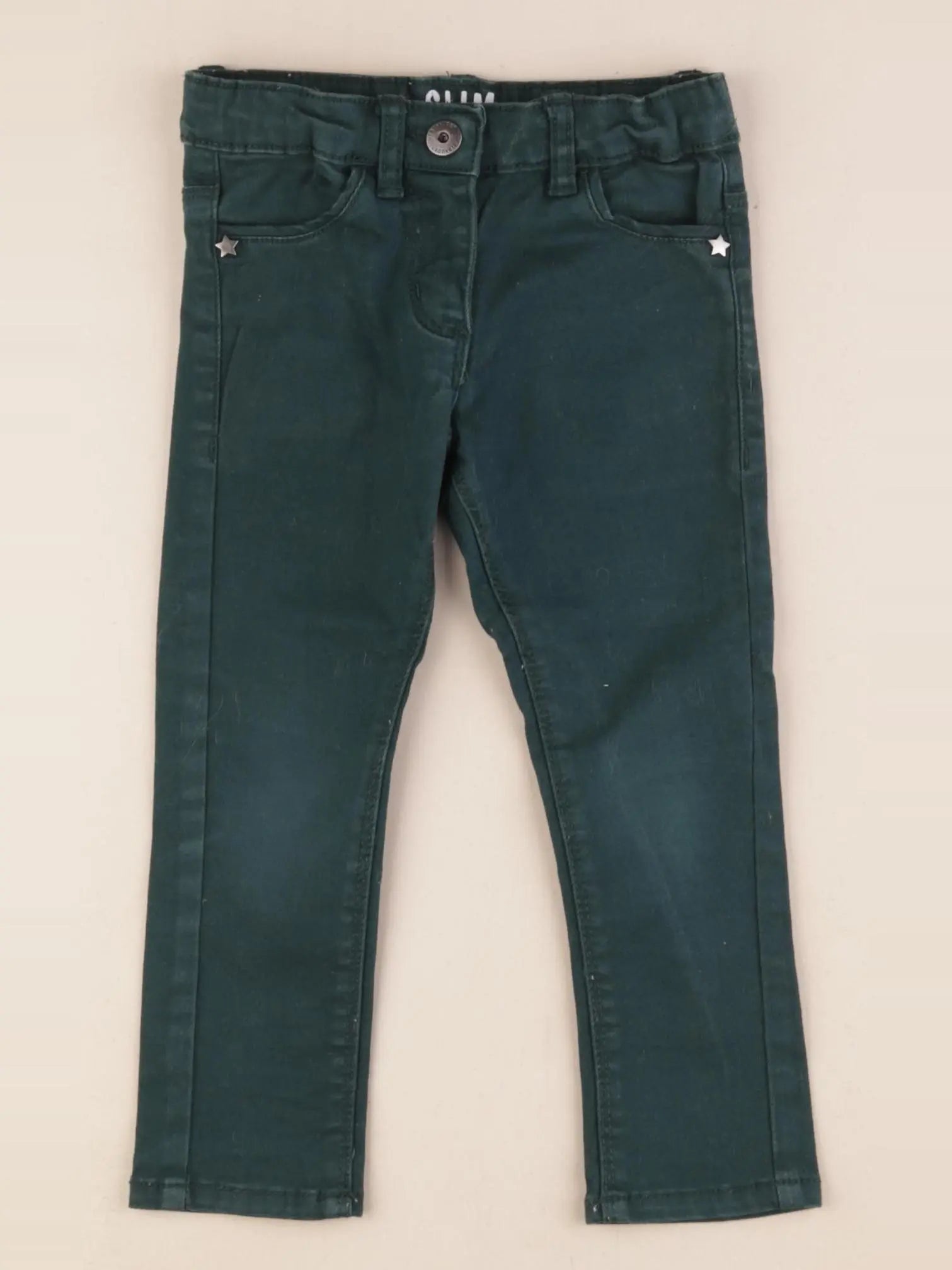 Vertbaudet - pantalon vert - 2 ans