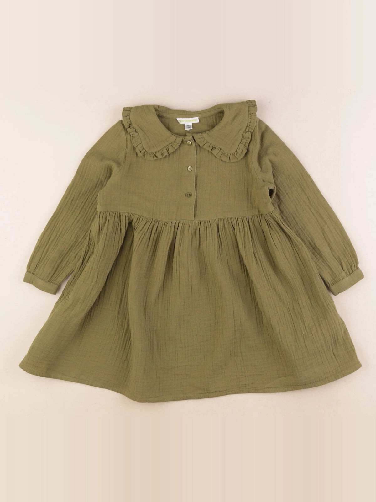Vertbaudet - robe vert - 4 ans
