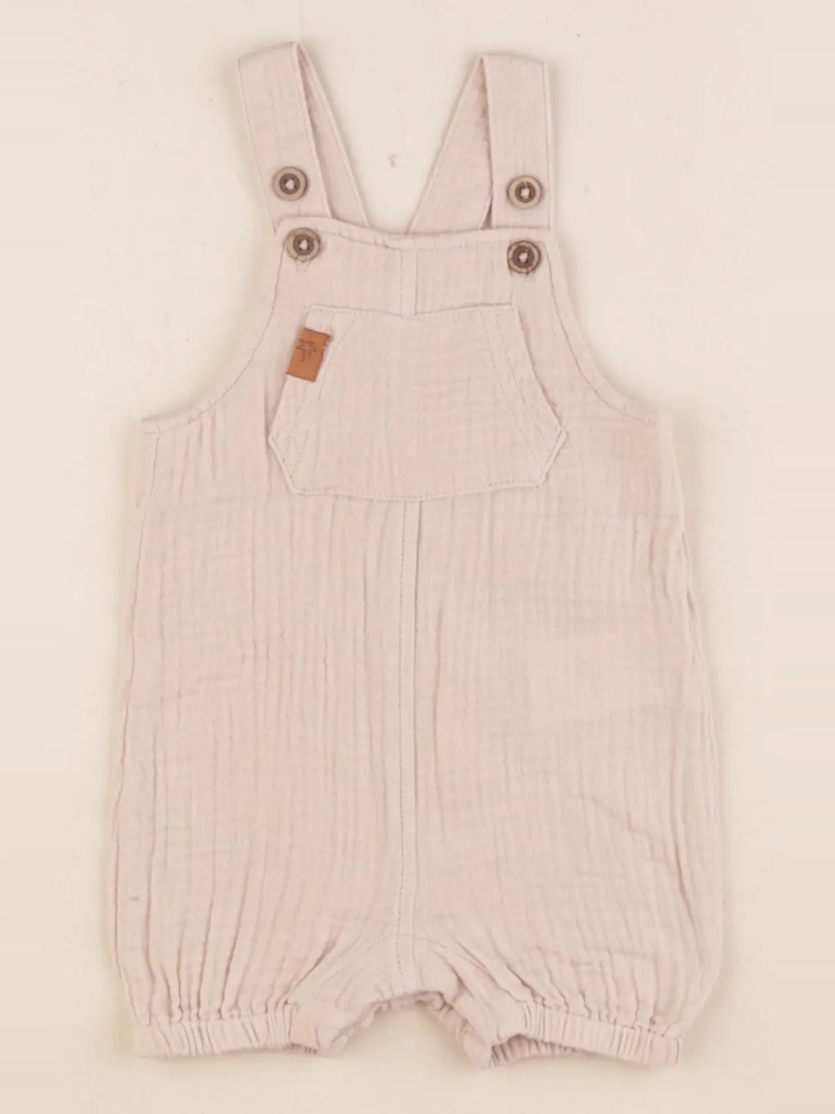 Vertbaudet - salopette beige - 1 mois