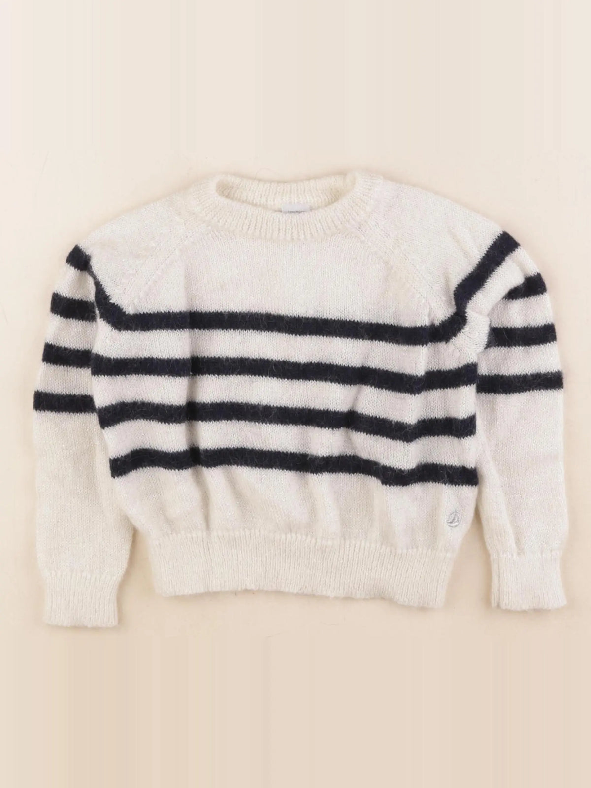Petit Bateau - pull bleu, blanc - 4 ans