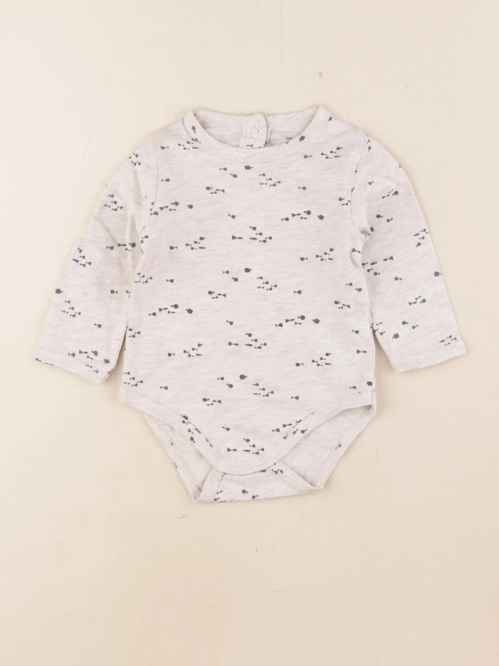 Vertbaudet - body beige - 6 mois