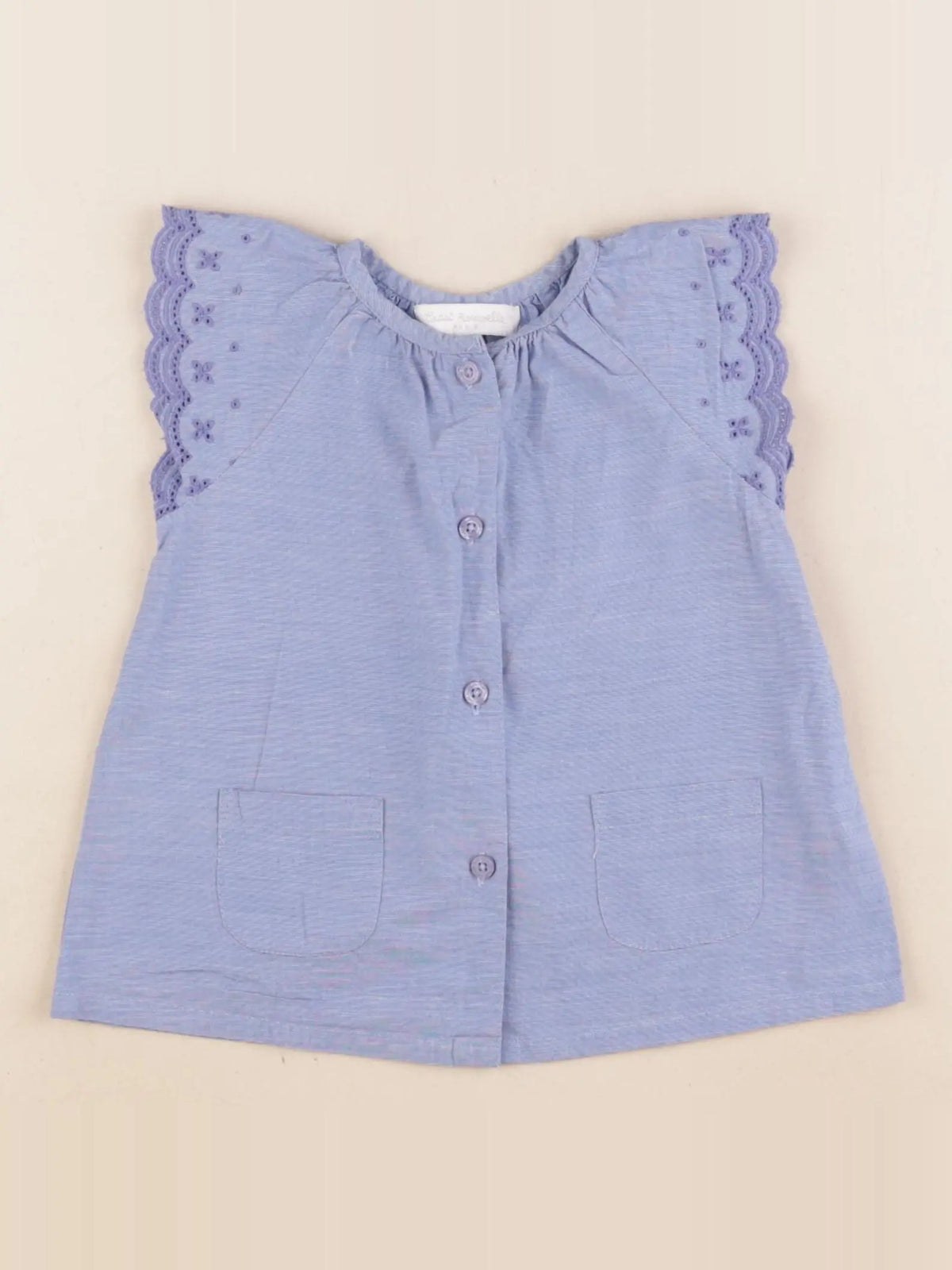 Cadet Rousselle - blouse bleu - 18 mois