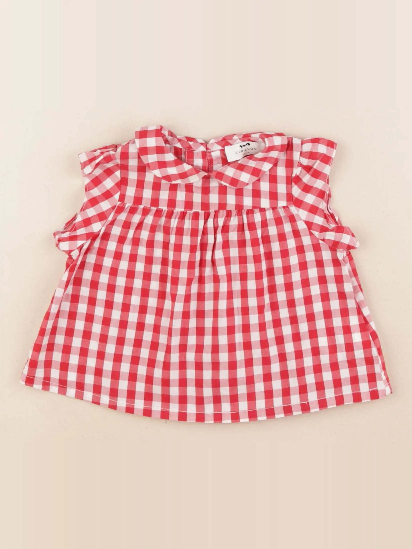 Cyrillus - blouse rouge - 12 mois