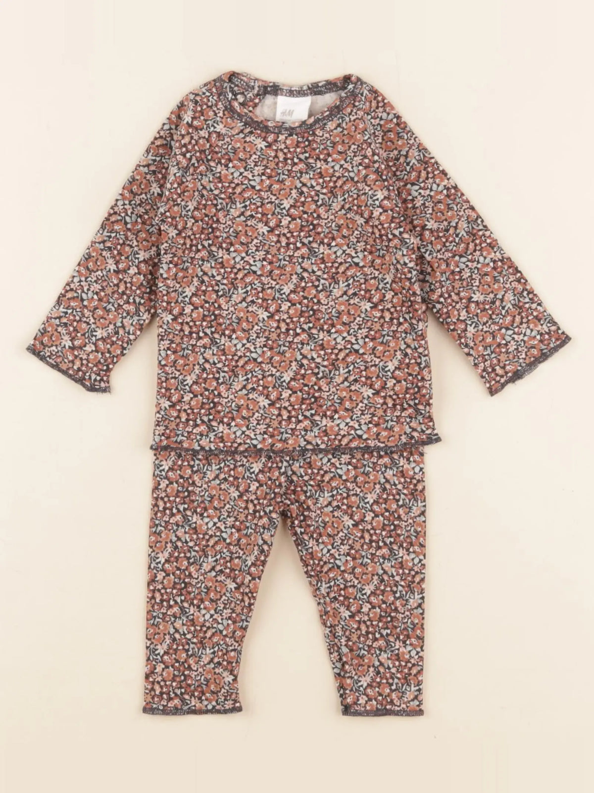 H&M - ensemble multicolore - 1/2 mois