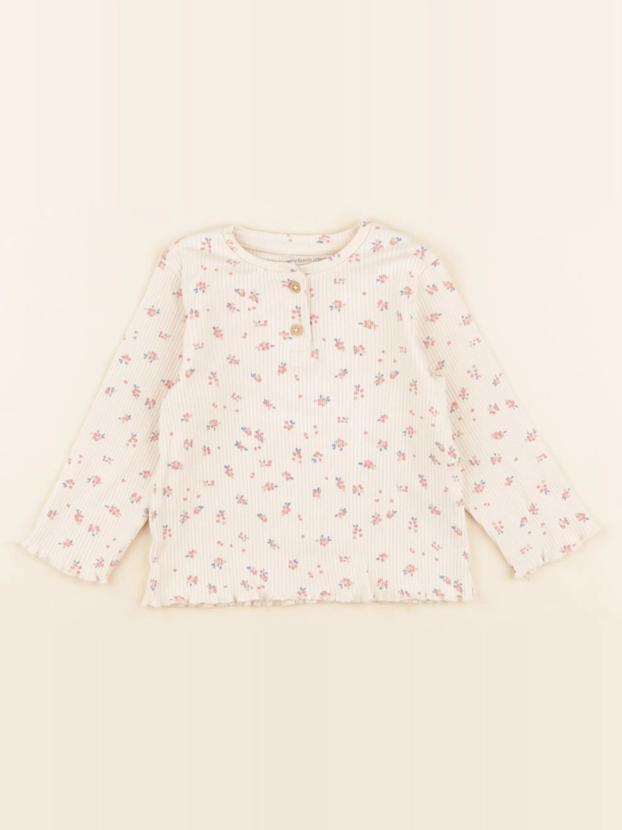 Vertbaudet - tee-shirt beige - 18 mois