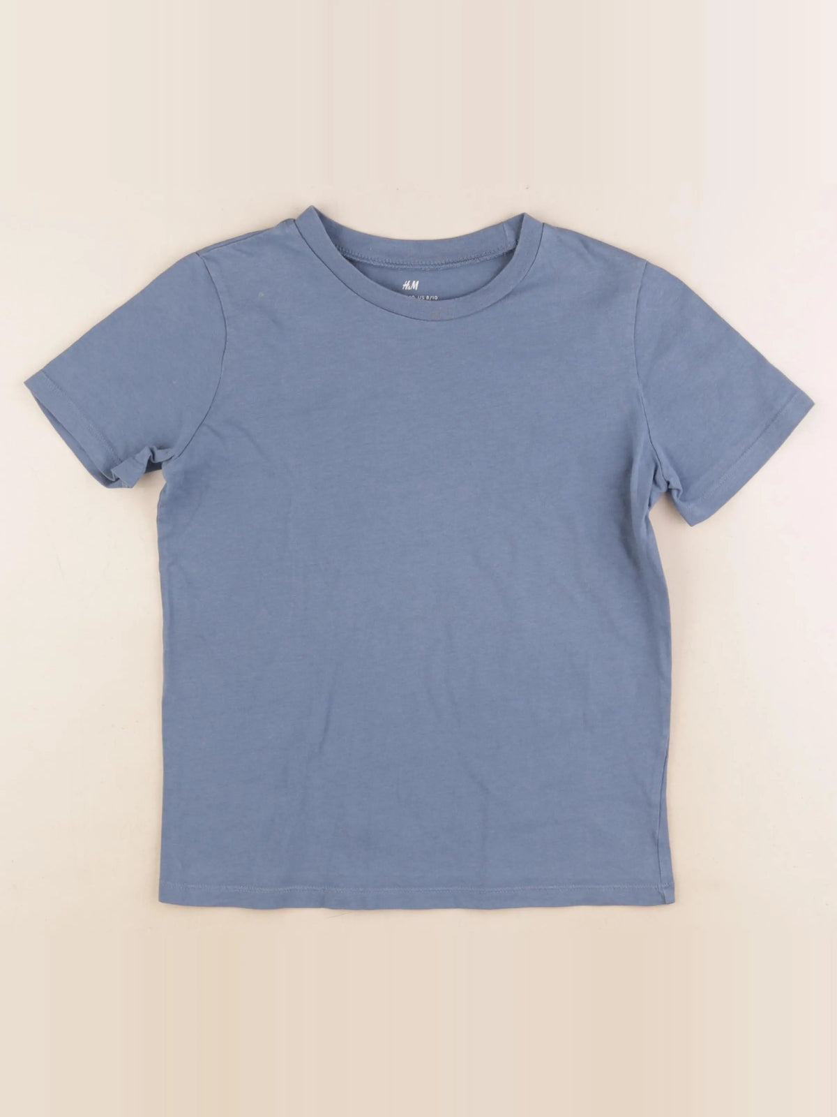 H&M - tee-shirt bleu - 8/10 ans