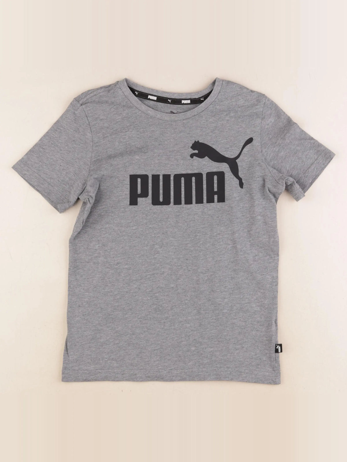 Puma - tee-shirt gris - 9/10 ans