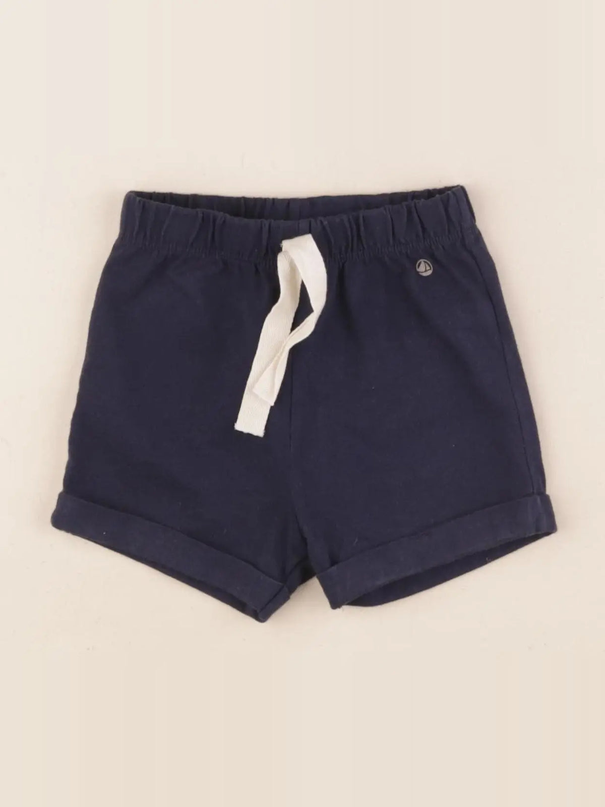 Petit Bateau - short bleu - 12 mois