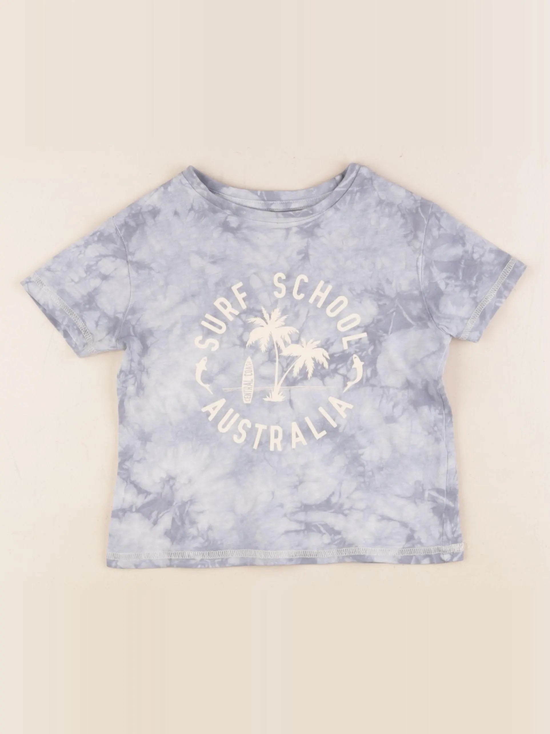 Vertbaudet - tee-shirt bleu - 2 ans