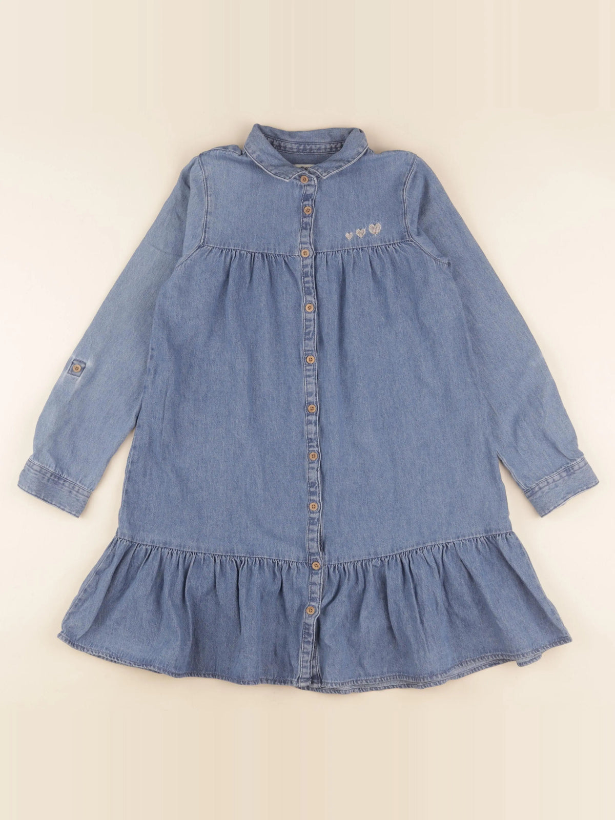 Vertbaudet - robe bleu - 10 ans